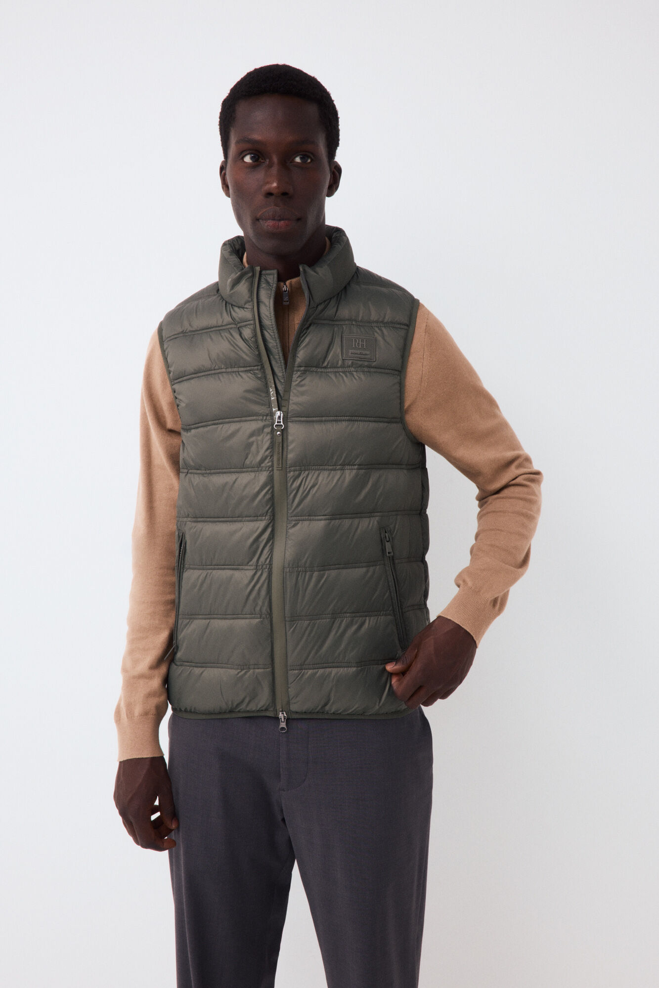 Pedro del Hierro Ultralight puffer gilet Green