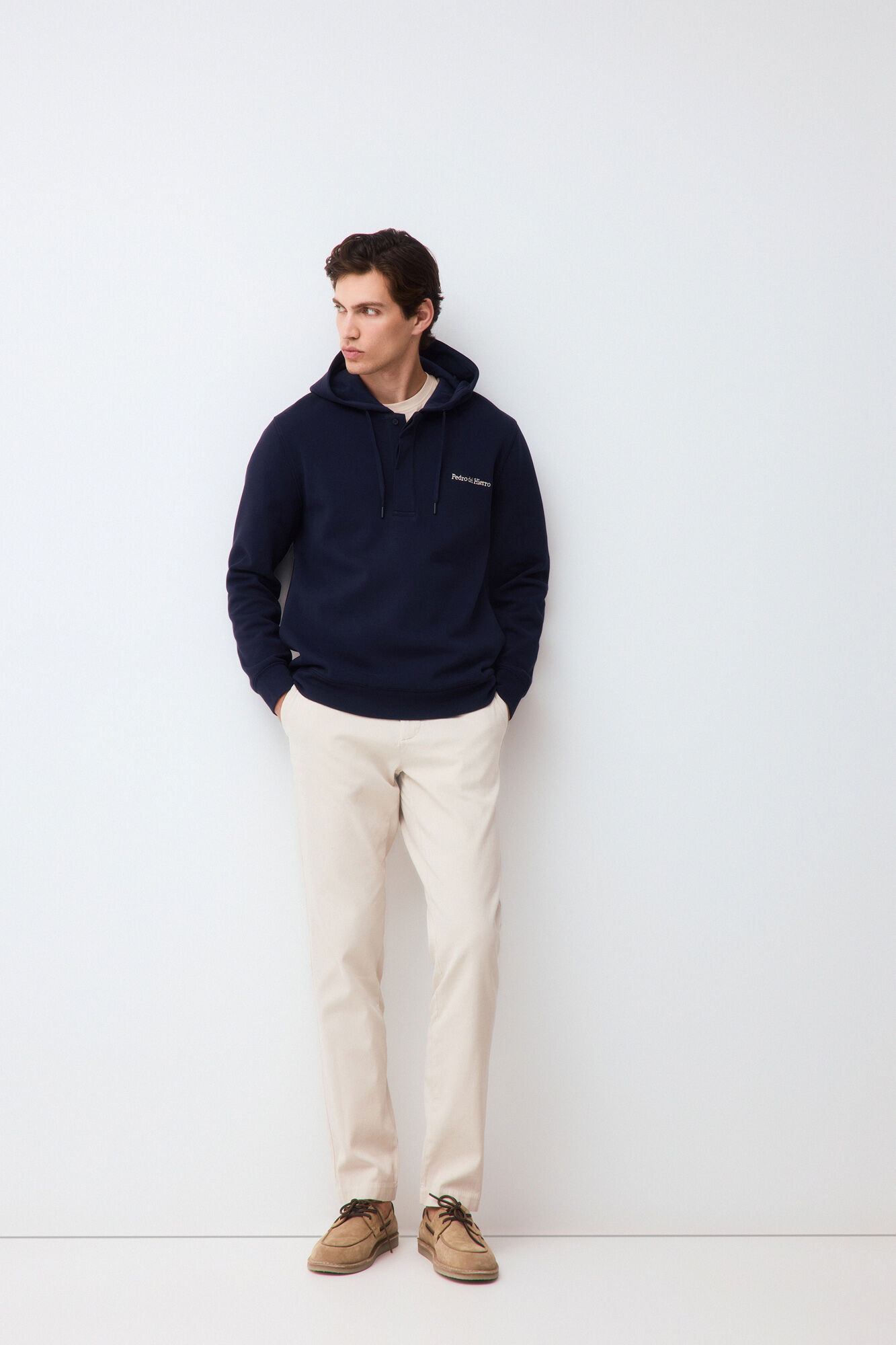 Pedro del Hierro Sudadera logo con capucha