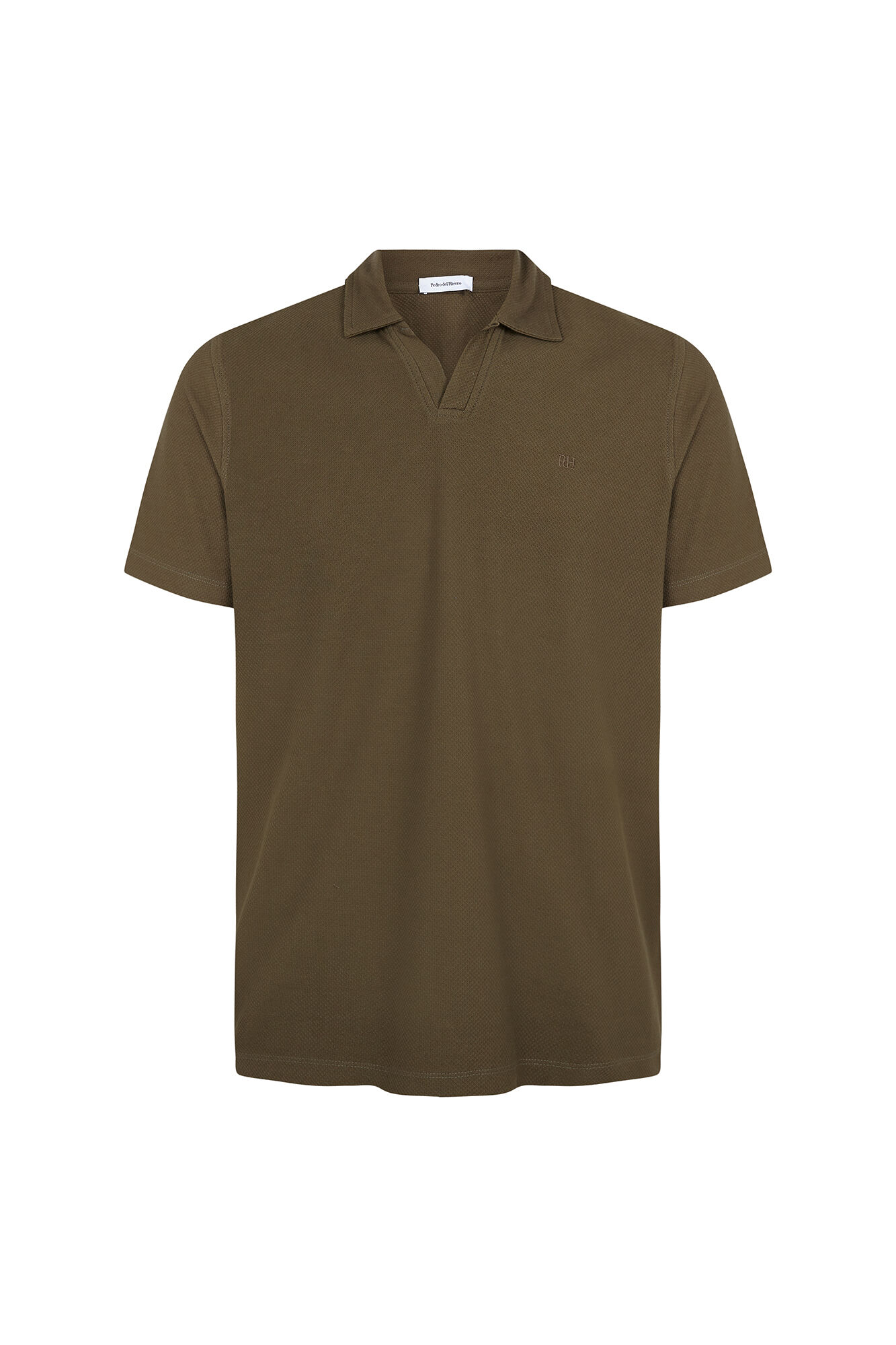 Pedro del Hierro Structure polo shirt Green