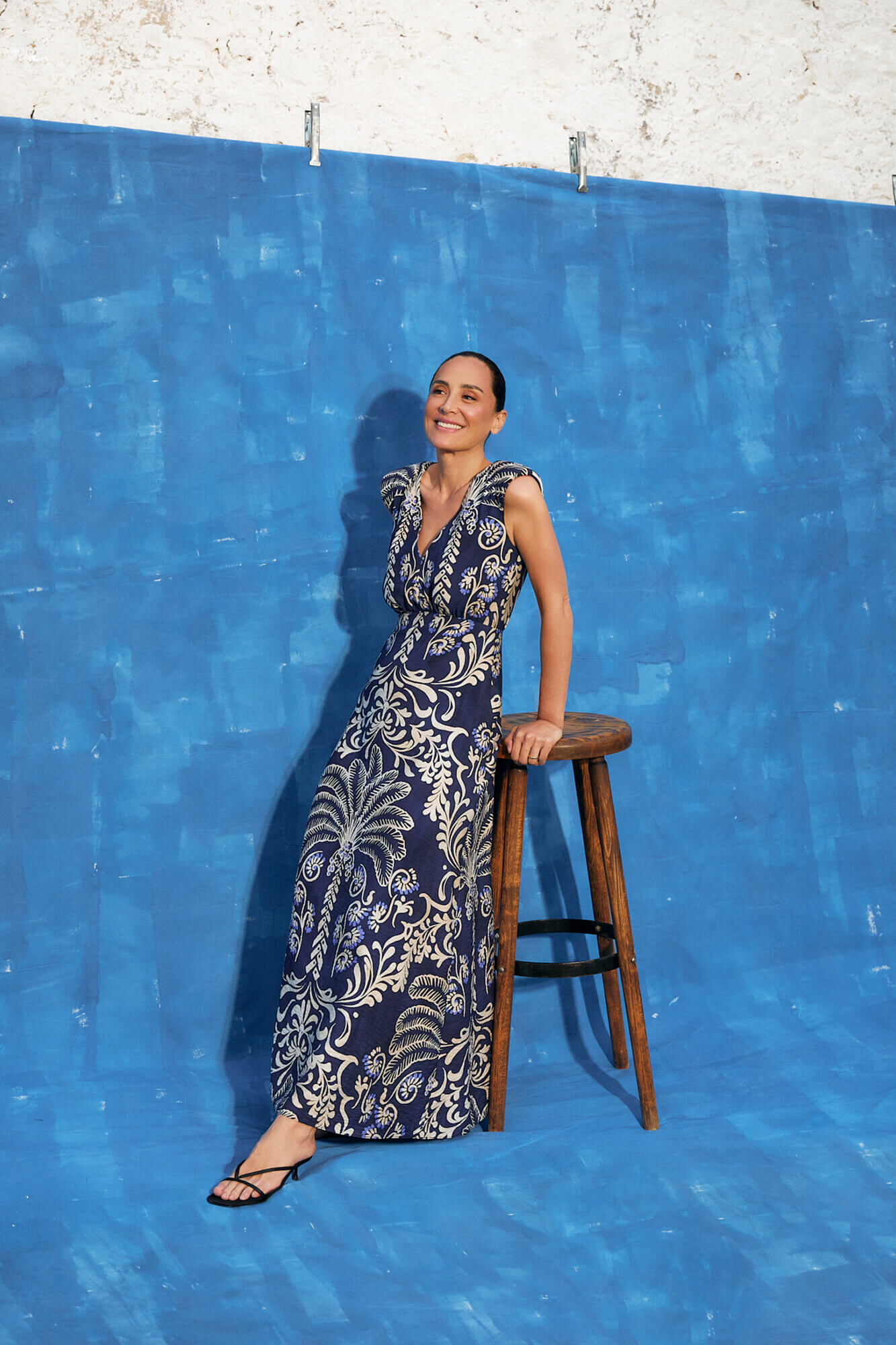 TFP by Tamara Falc&oacute; Long printed dress