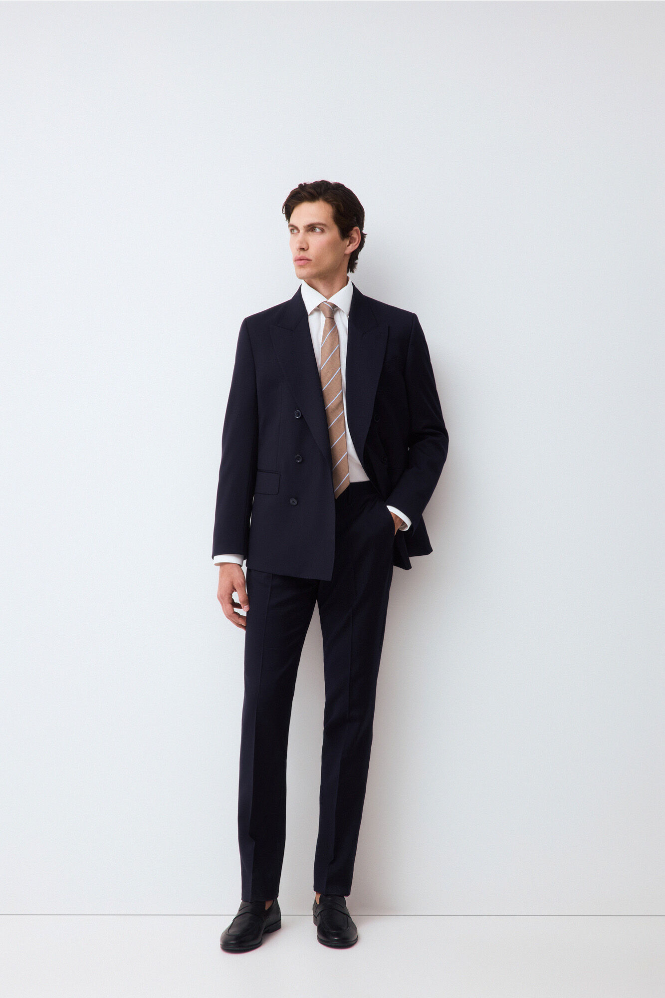 Pedro del Hierro Non-iron + anti-stain structure dress shirt