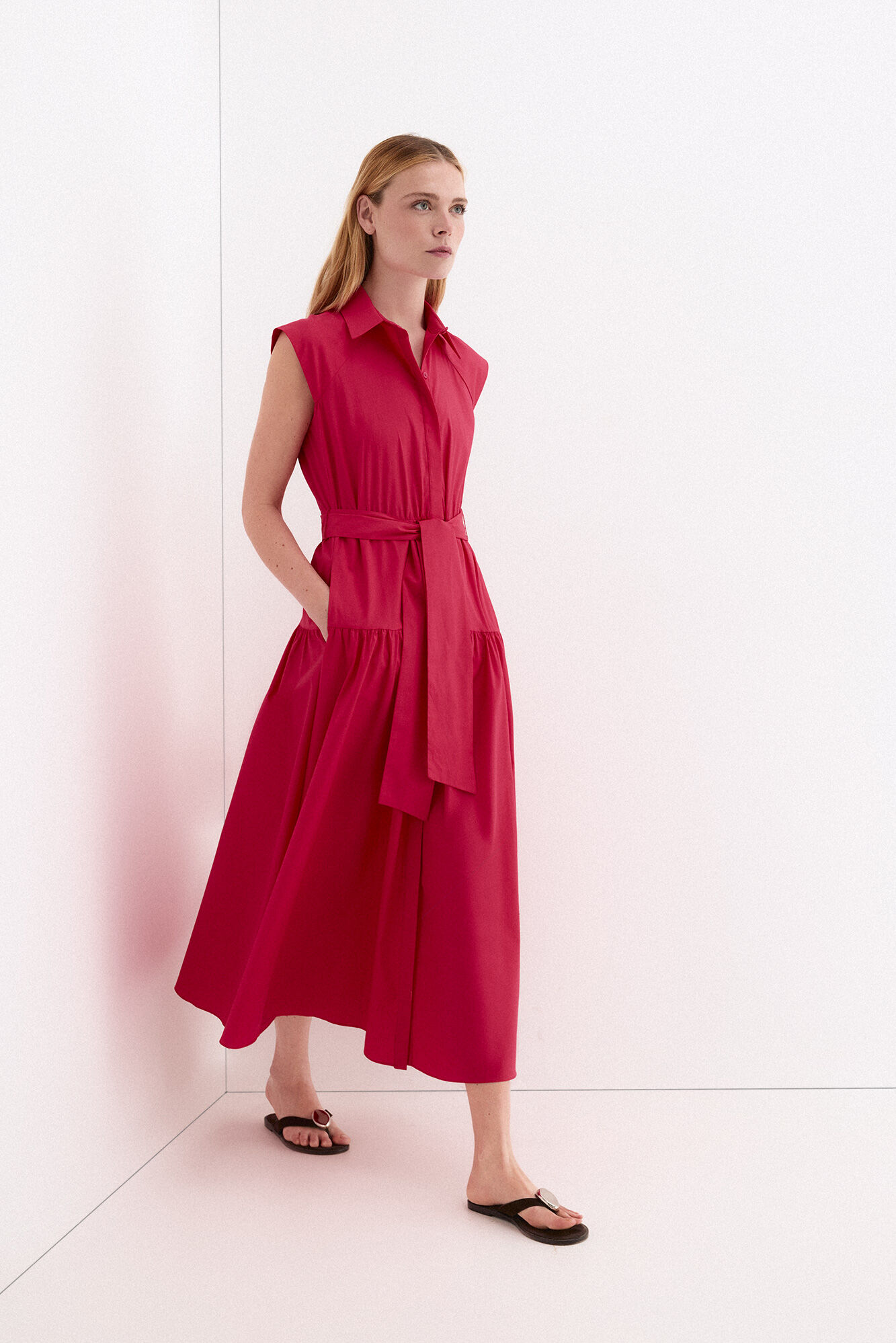 Pedro del Hierro Sleeveless shirt dress Pink