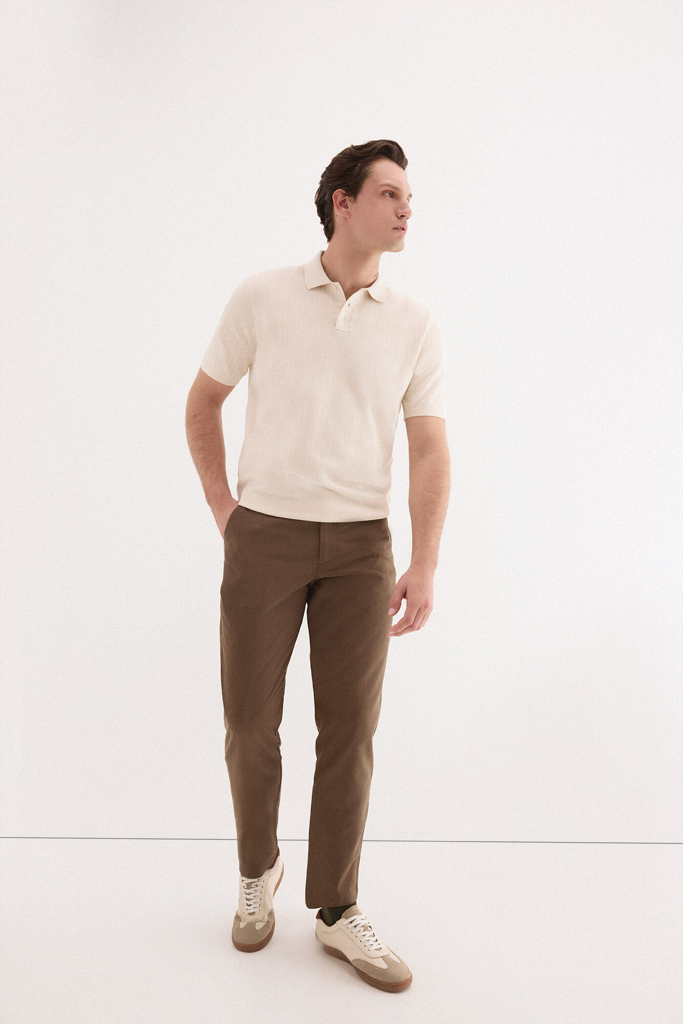 Pedro del Hierro Jersey polo premium manga corta rayas