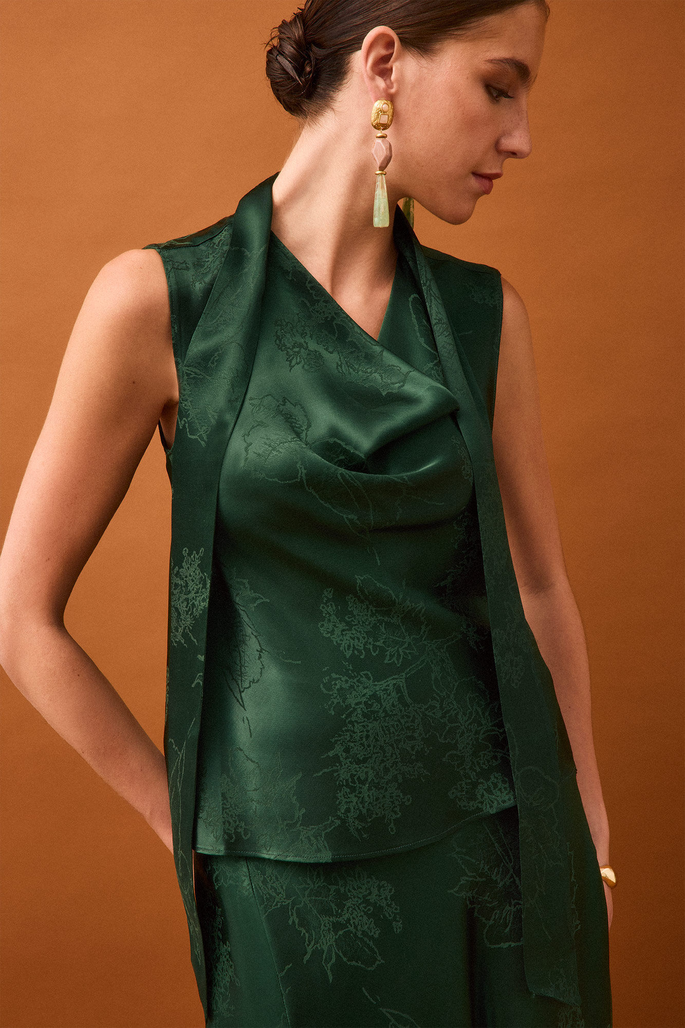 Pedro del Hierro Jacquard bow top