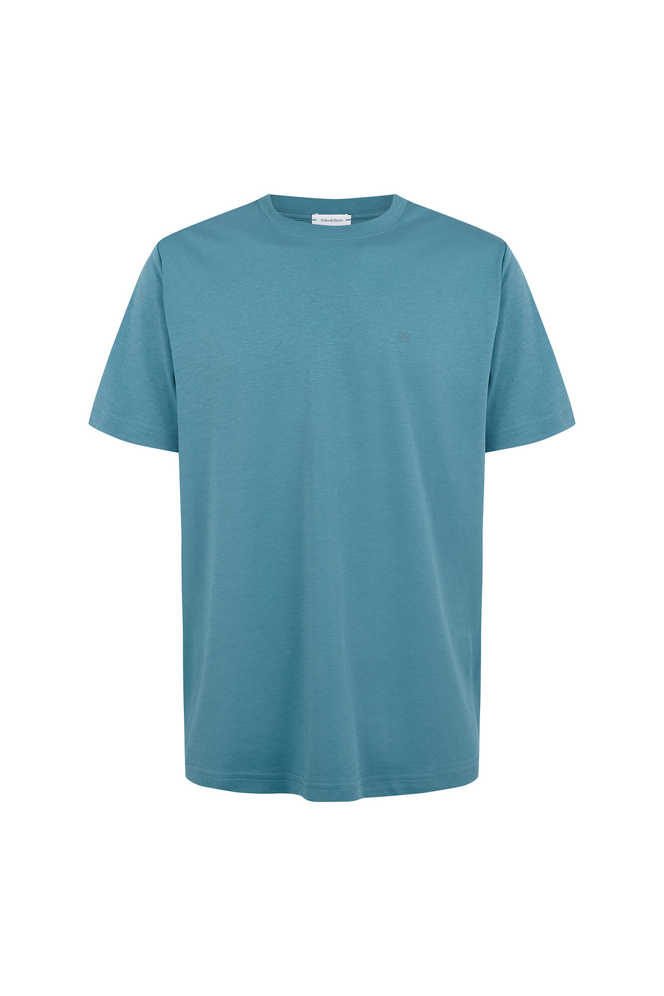Pedro del Hierro Mercerized T-shirt Turquoise
