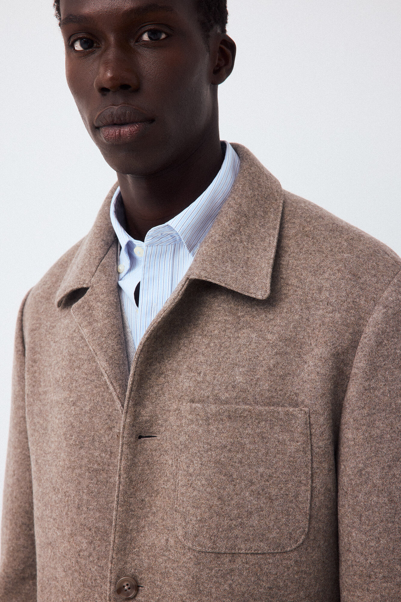 Pedro del Hierro Sobrecamisa em malha melange