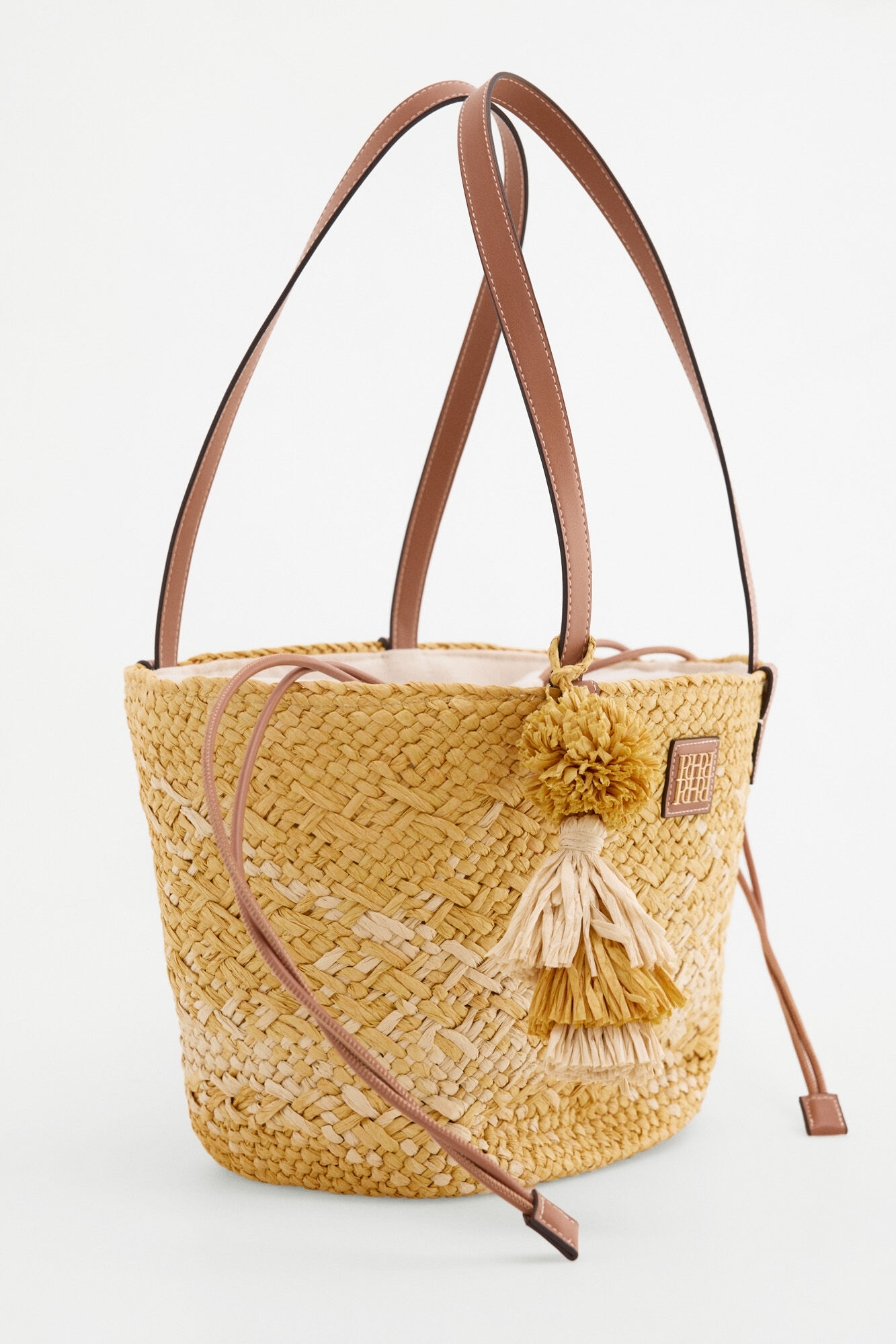 Pedro del Hierro Basket bag Yellow