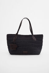 Pedro del Hierro Mala tote bag em malha tran&ccedil;ada Marrom