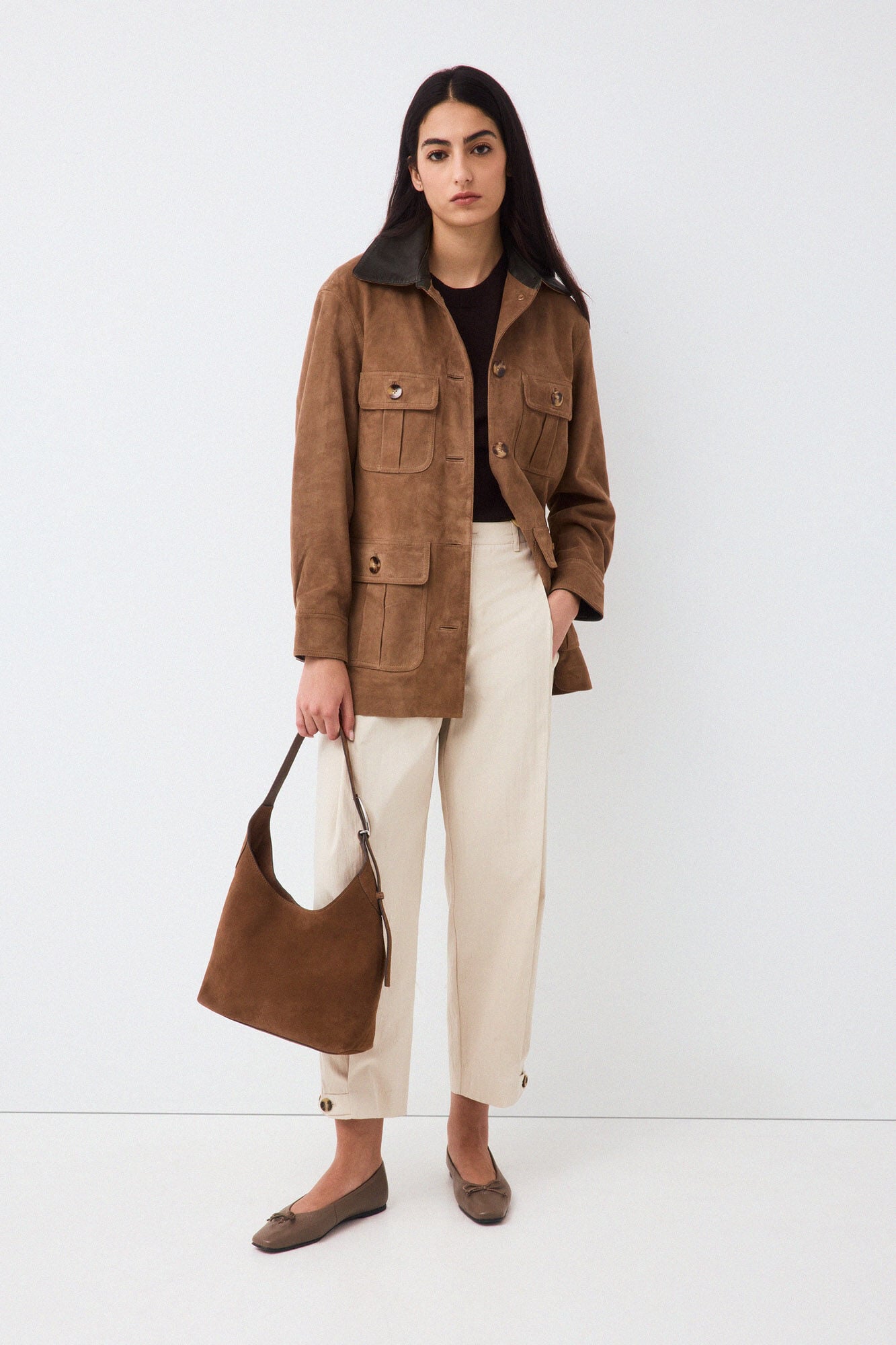 Pedro del Hierro Casaco combinado Marrom