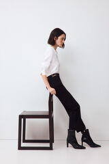 Pedro del Hierro Cropped flare jeans Black