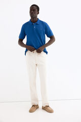 Pedro del Hierro Basic piqu&eacute; polo shirt Blue