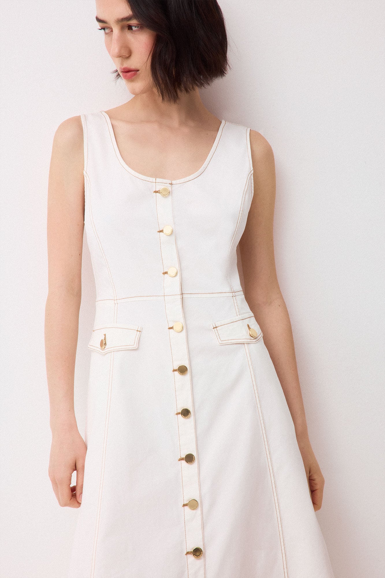 Pedro del Hierro Cotton button dress