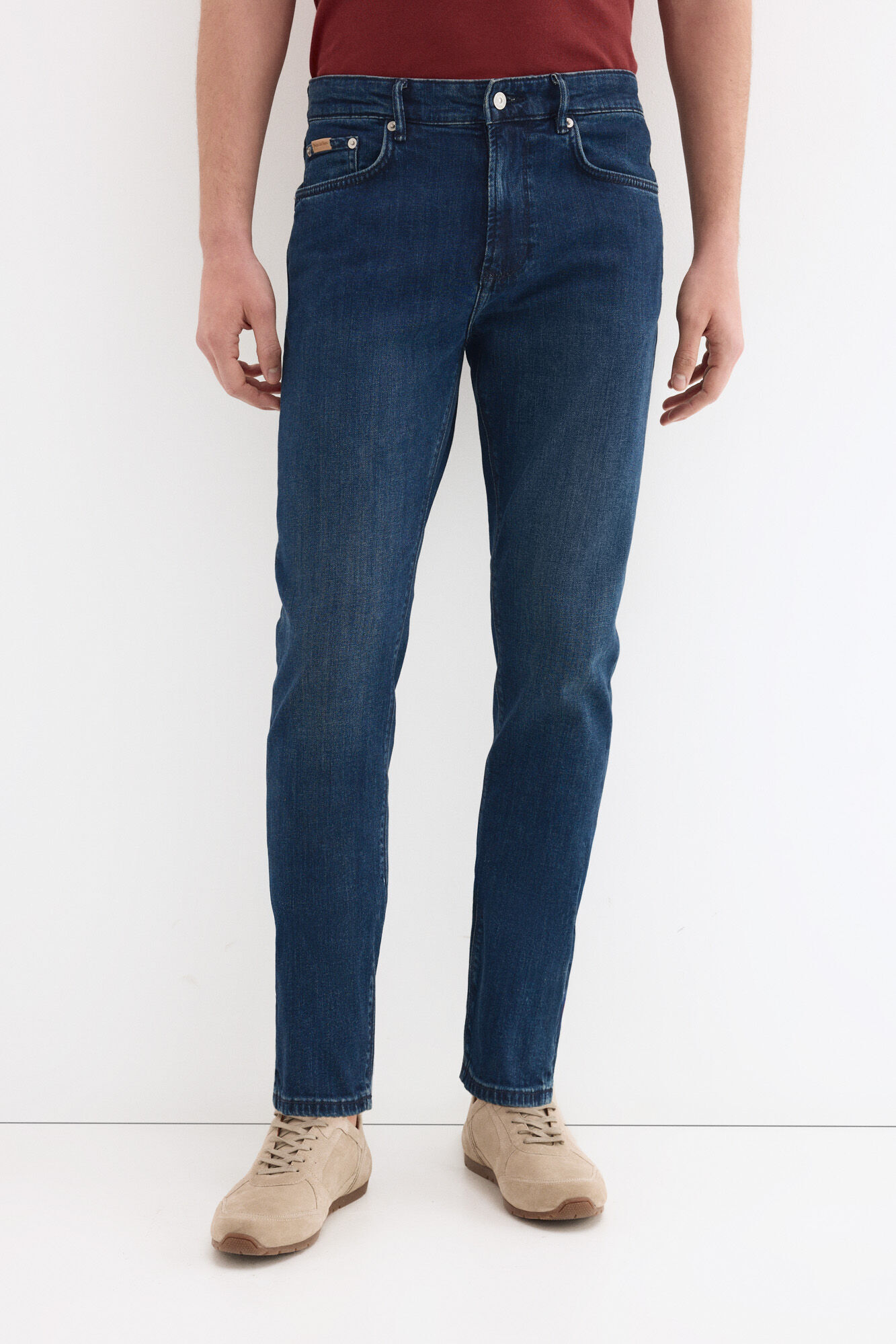 Pedro del Hierro Premium flex lightweight slim fit jeans Blue