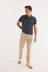 Pedro del Hierro Cotton-linen drawstring chinos Beige