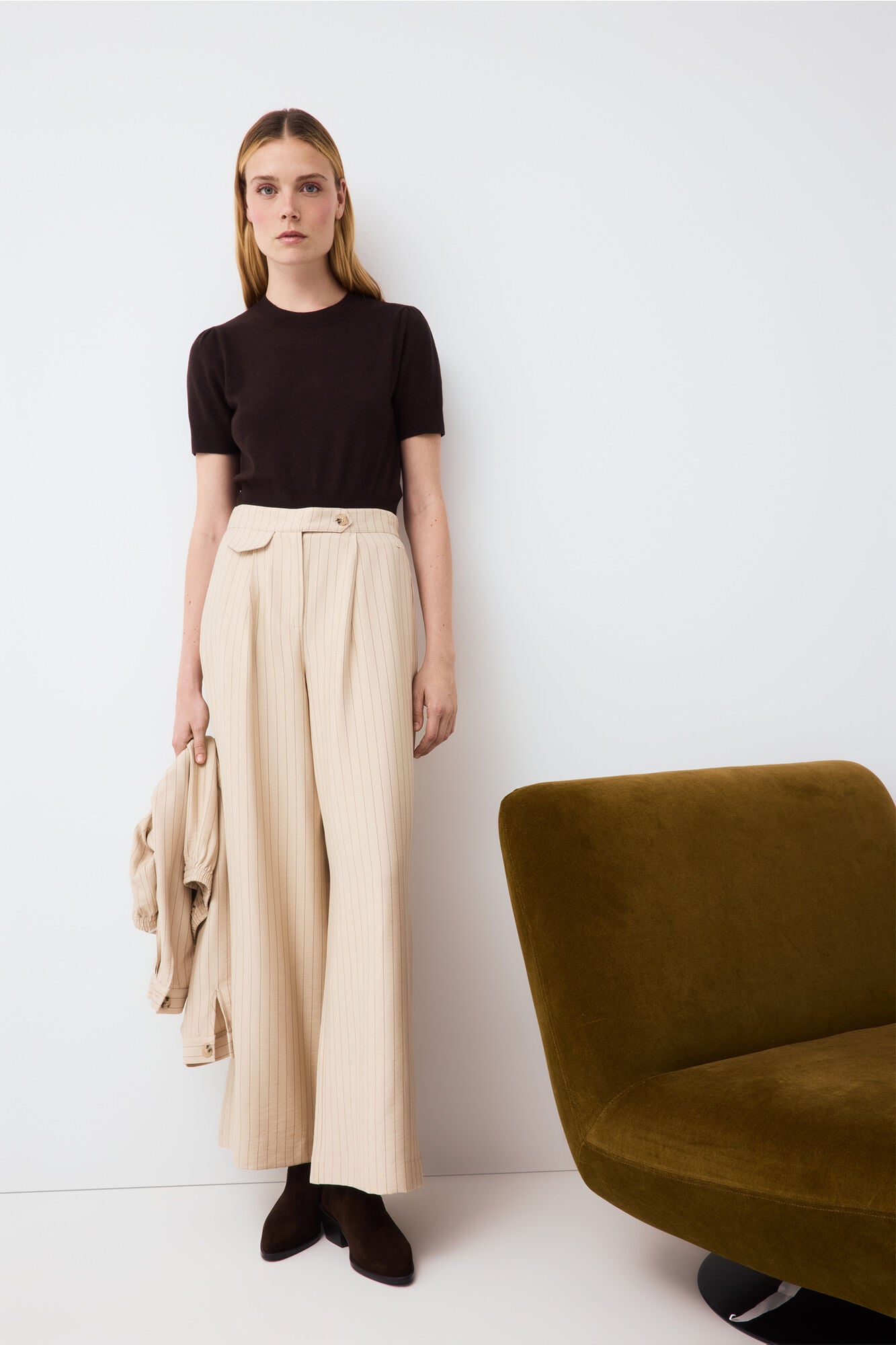 Pedro del Hierro Top malha manga curta