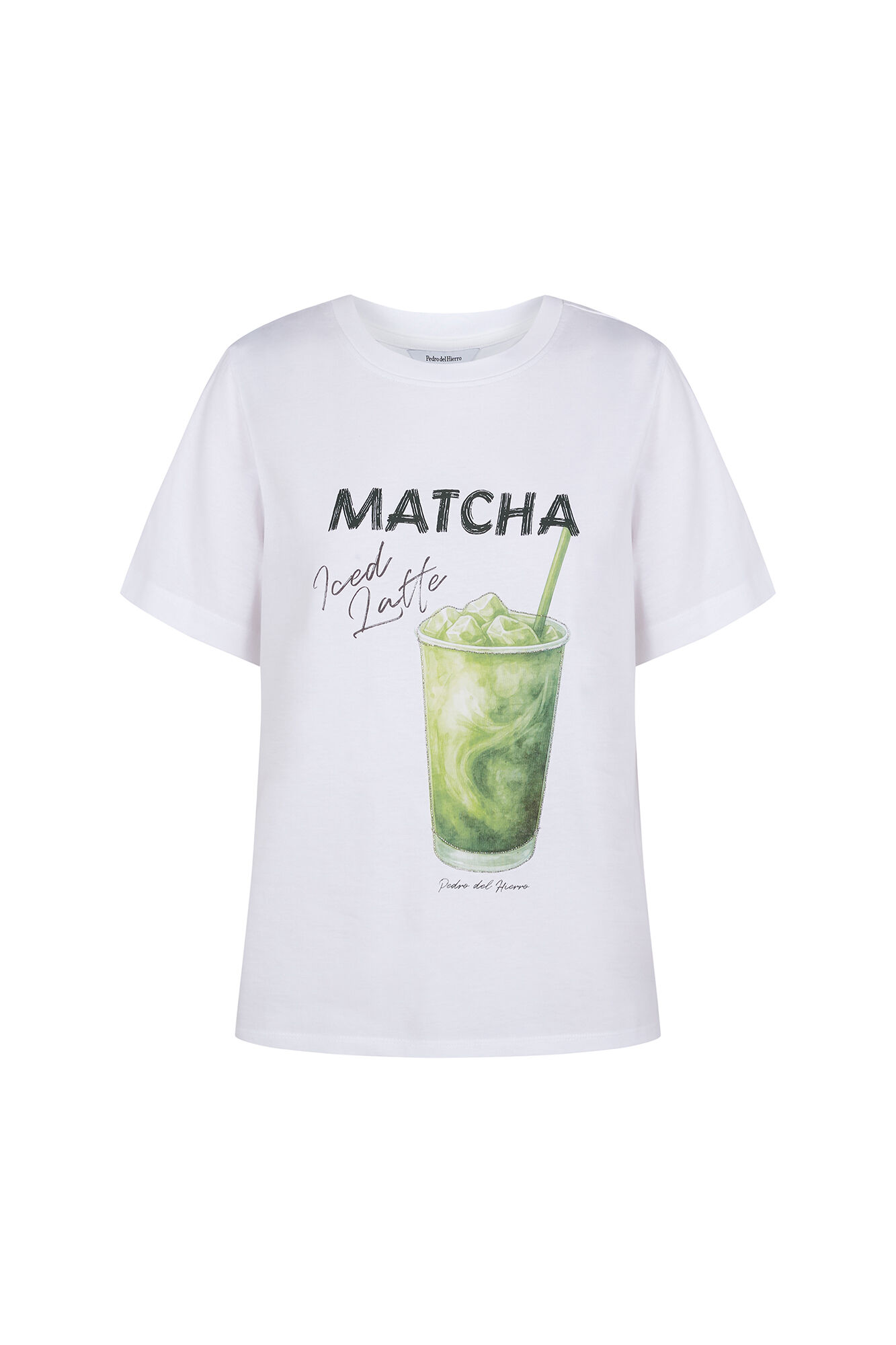 Pedro del Hierro Front print T-shirt White