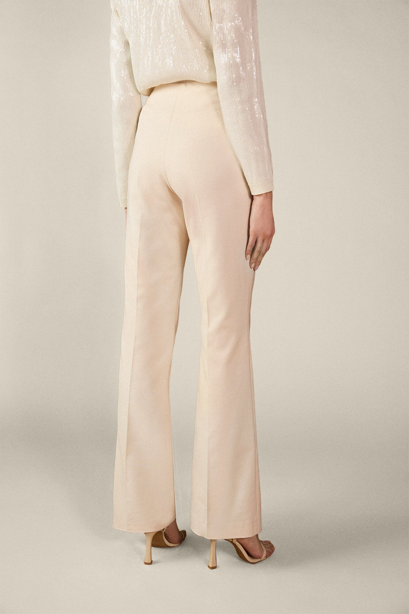 TFP by Tamara Falc&oacute; High-waisted trousers Ecru