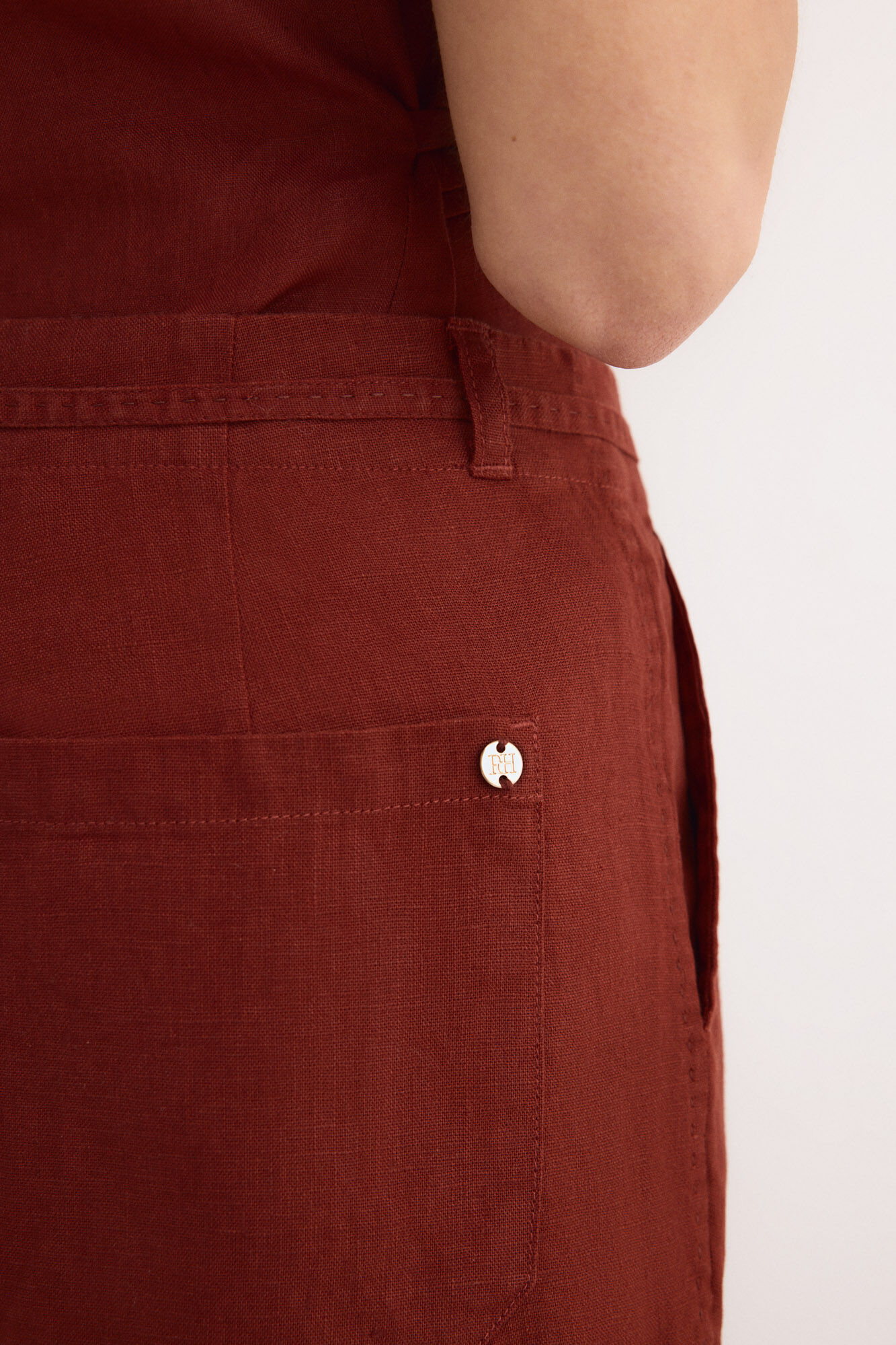 Pedro del Hierro Classic straight trousers Brown