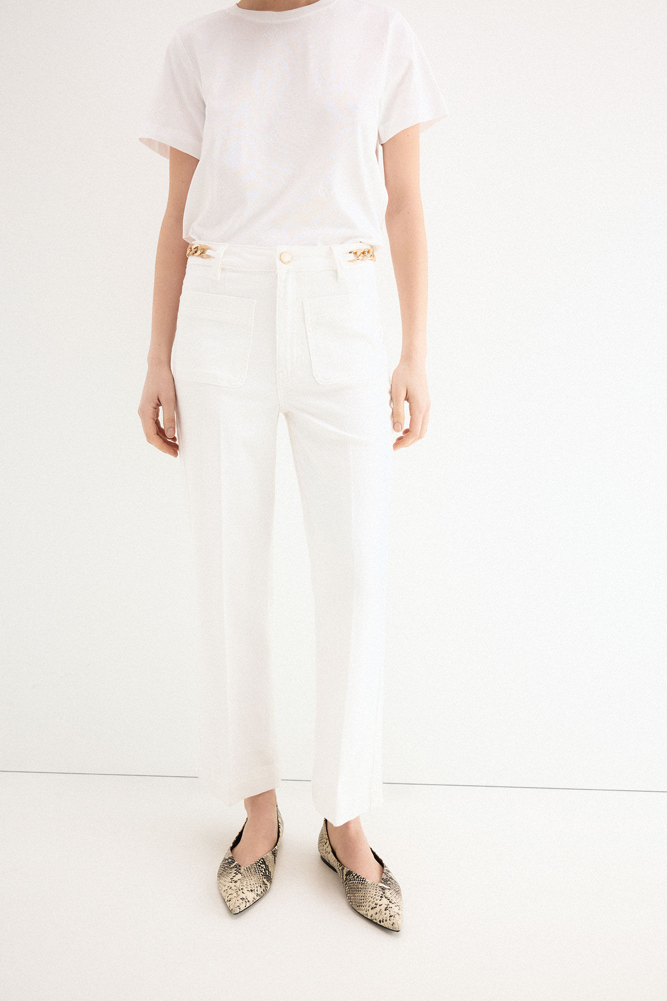 Pedro del Hierro Cropped stove pipe jeans