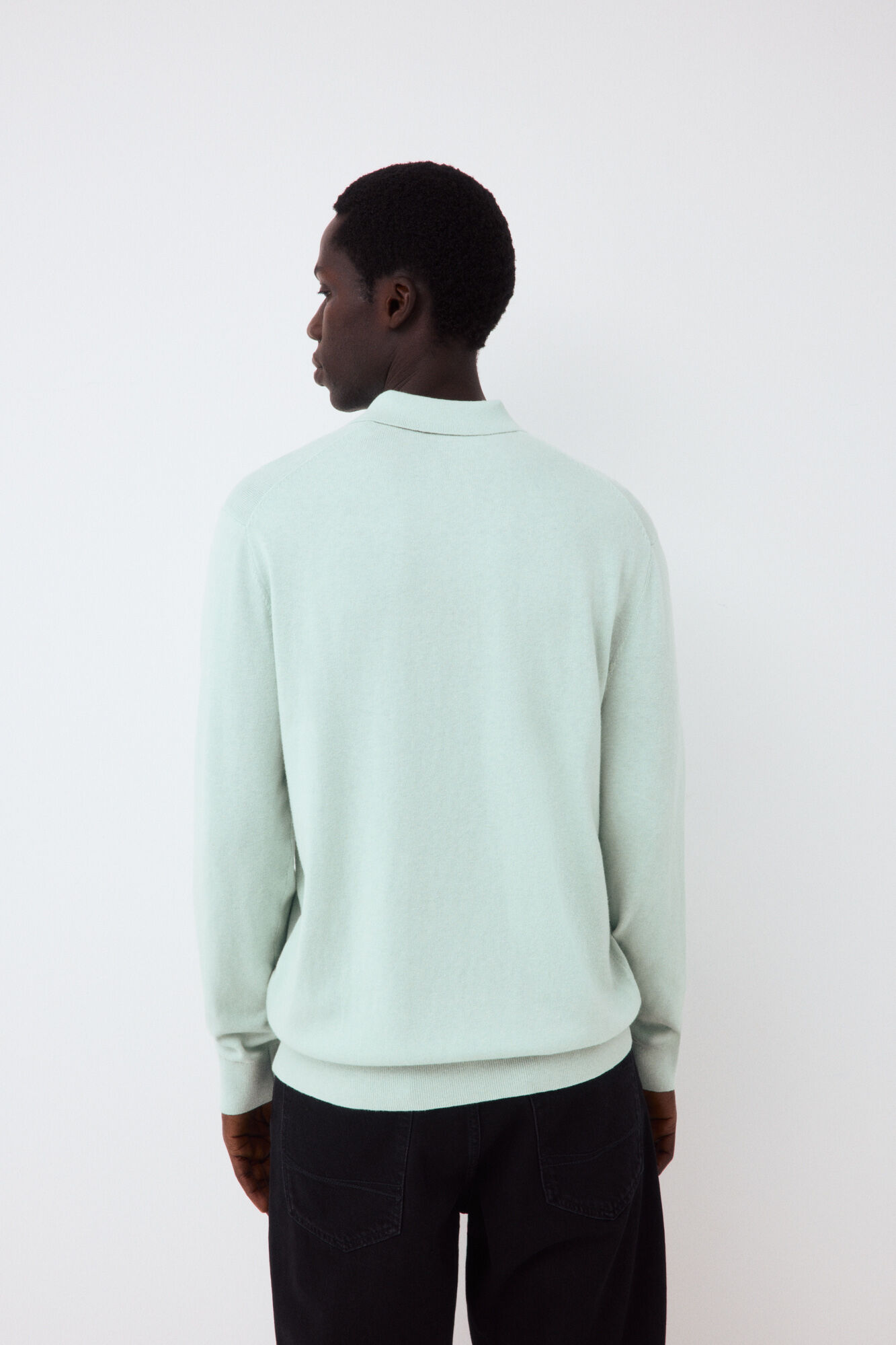 Pedro del Hierro Premium cotton silk cashmere knit jumper Blue
