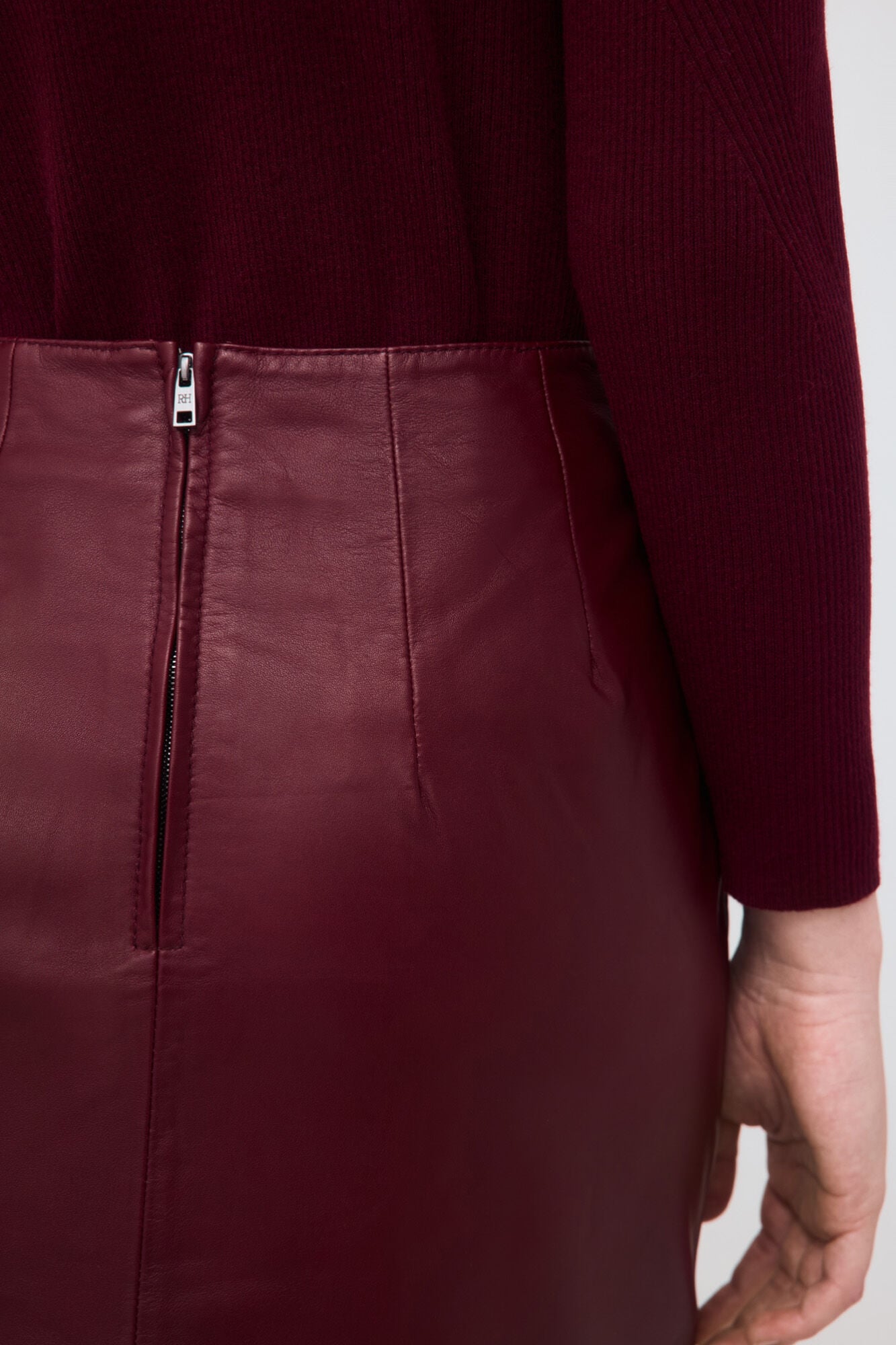 Pedro del Hierro Falda de pele Vermelho