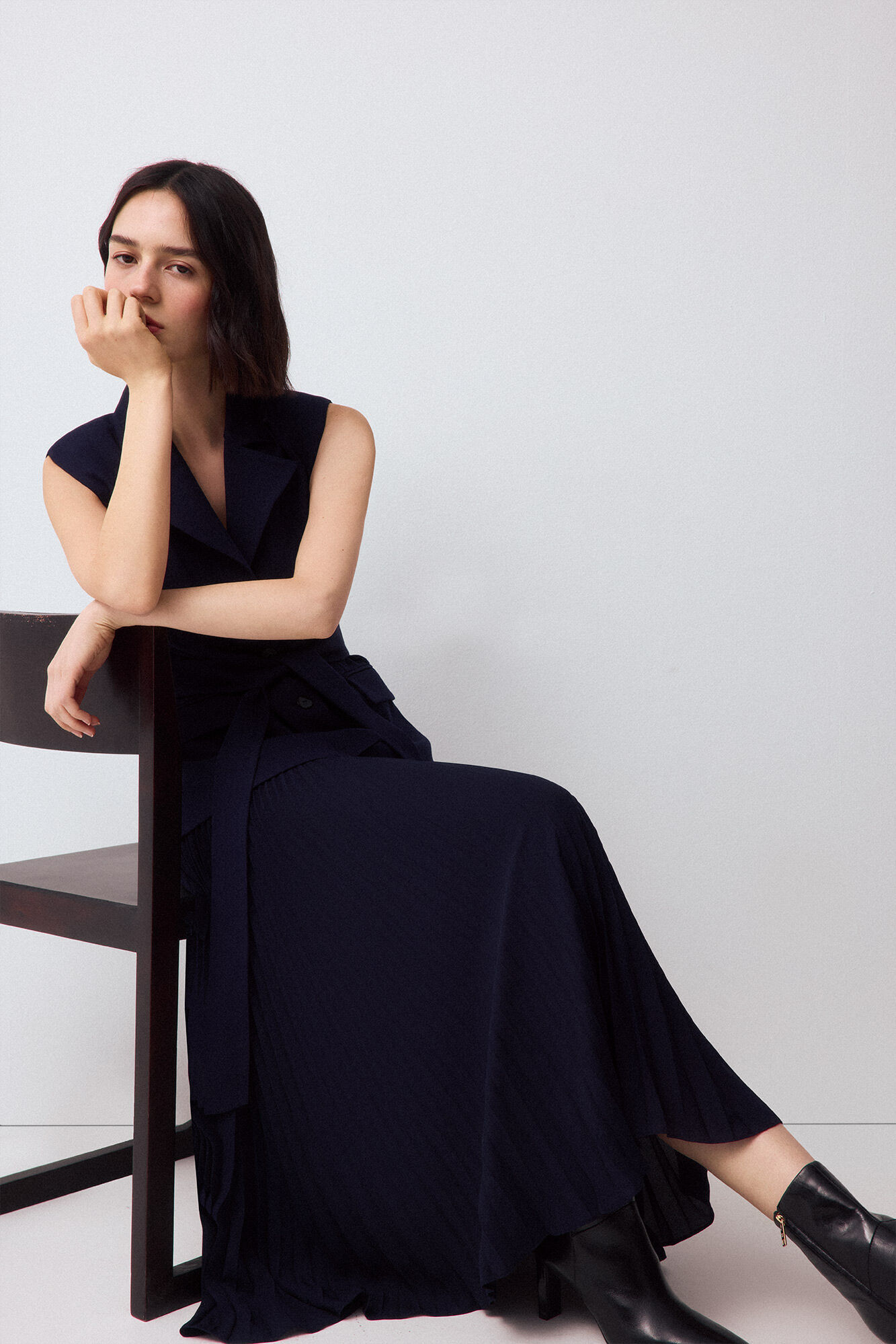 Pedro del Hierro Tailored pleated dress