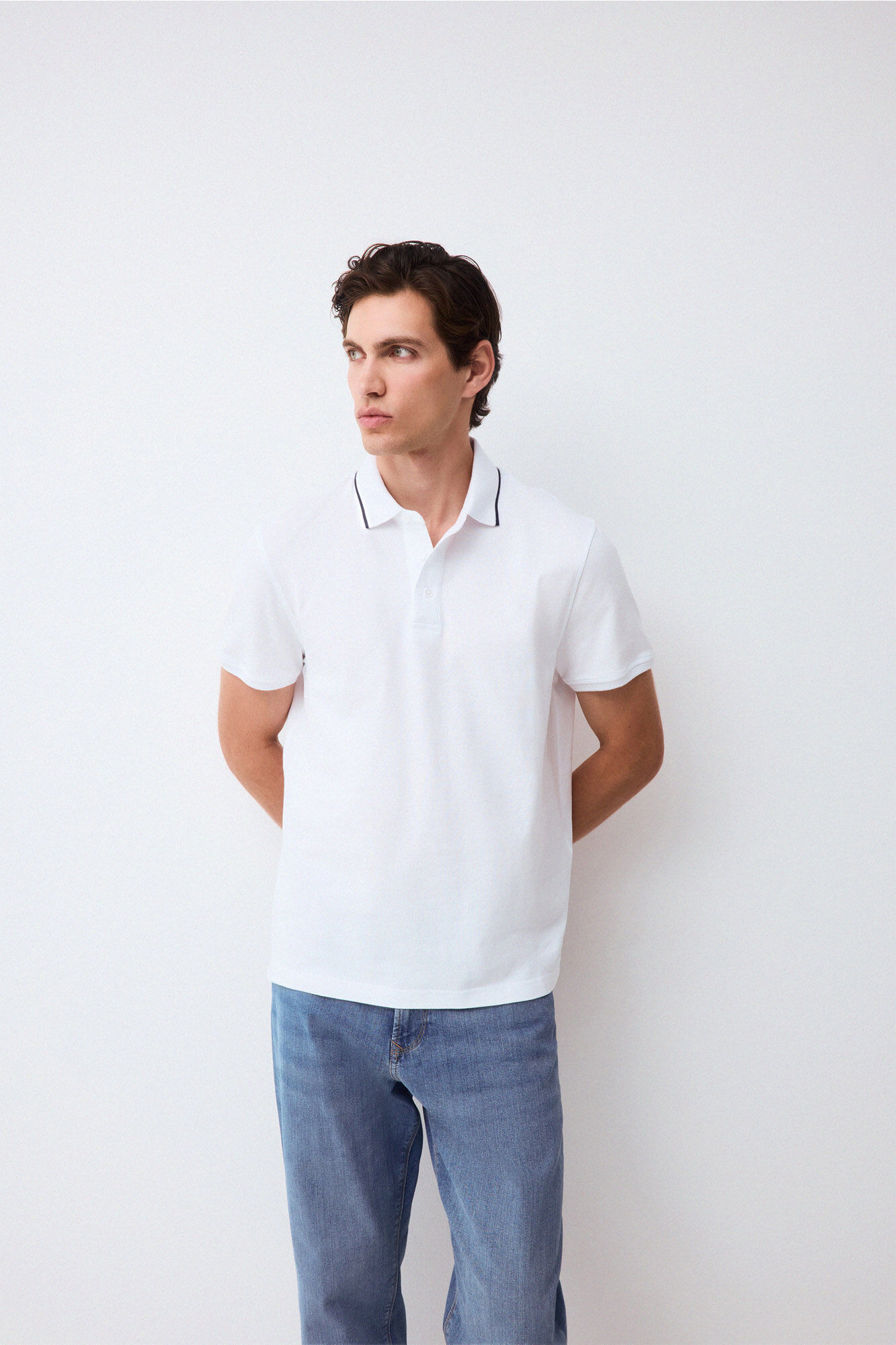 Pedro del Hierro Fancy collared polo shirt