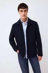 Pedro del Hierro Sobrecamisa de malha Azul