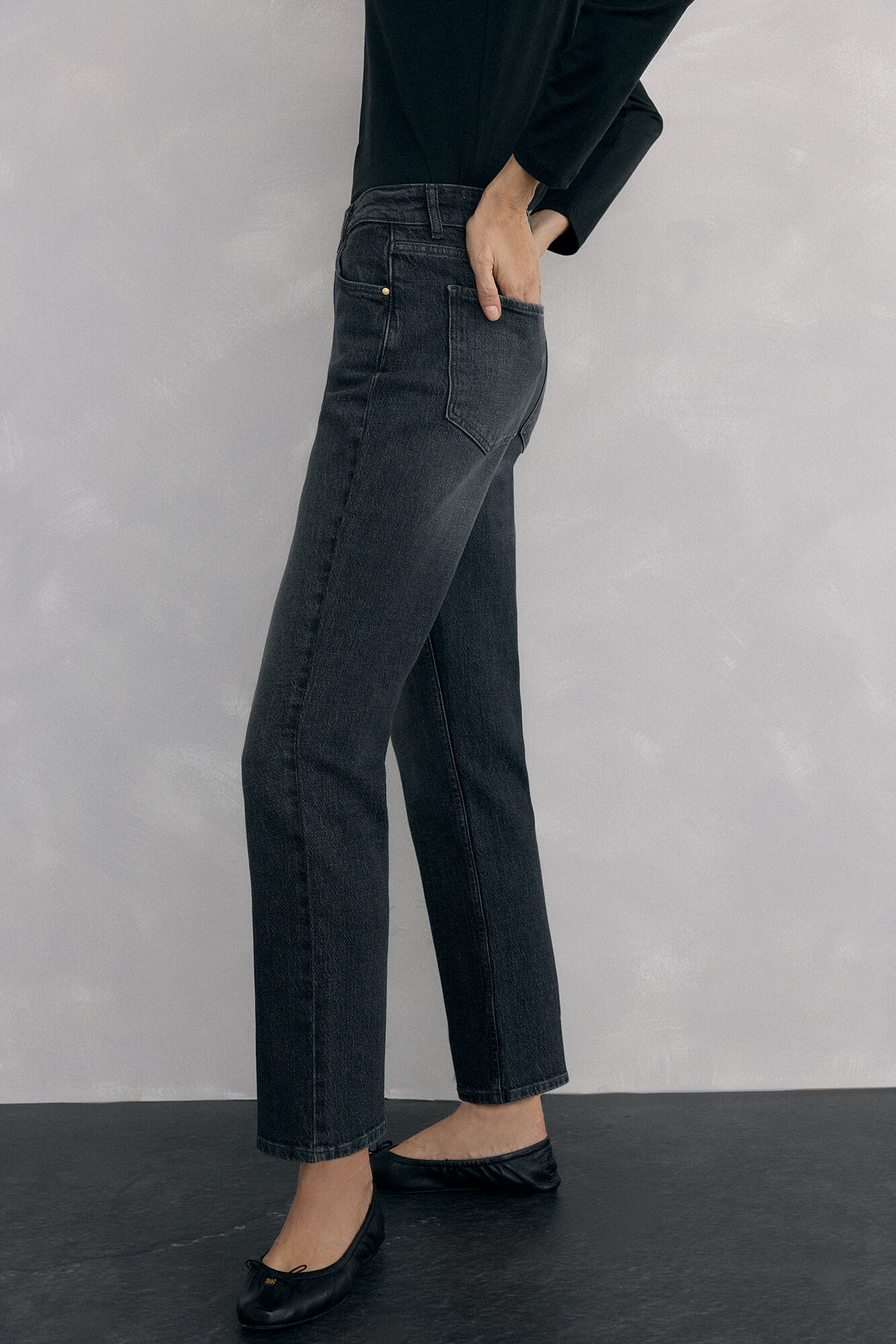 Pedro del Hierro Jeans straight basic Grey