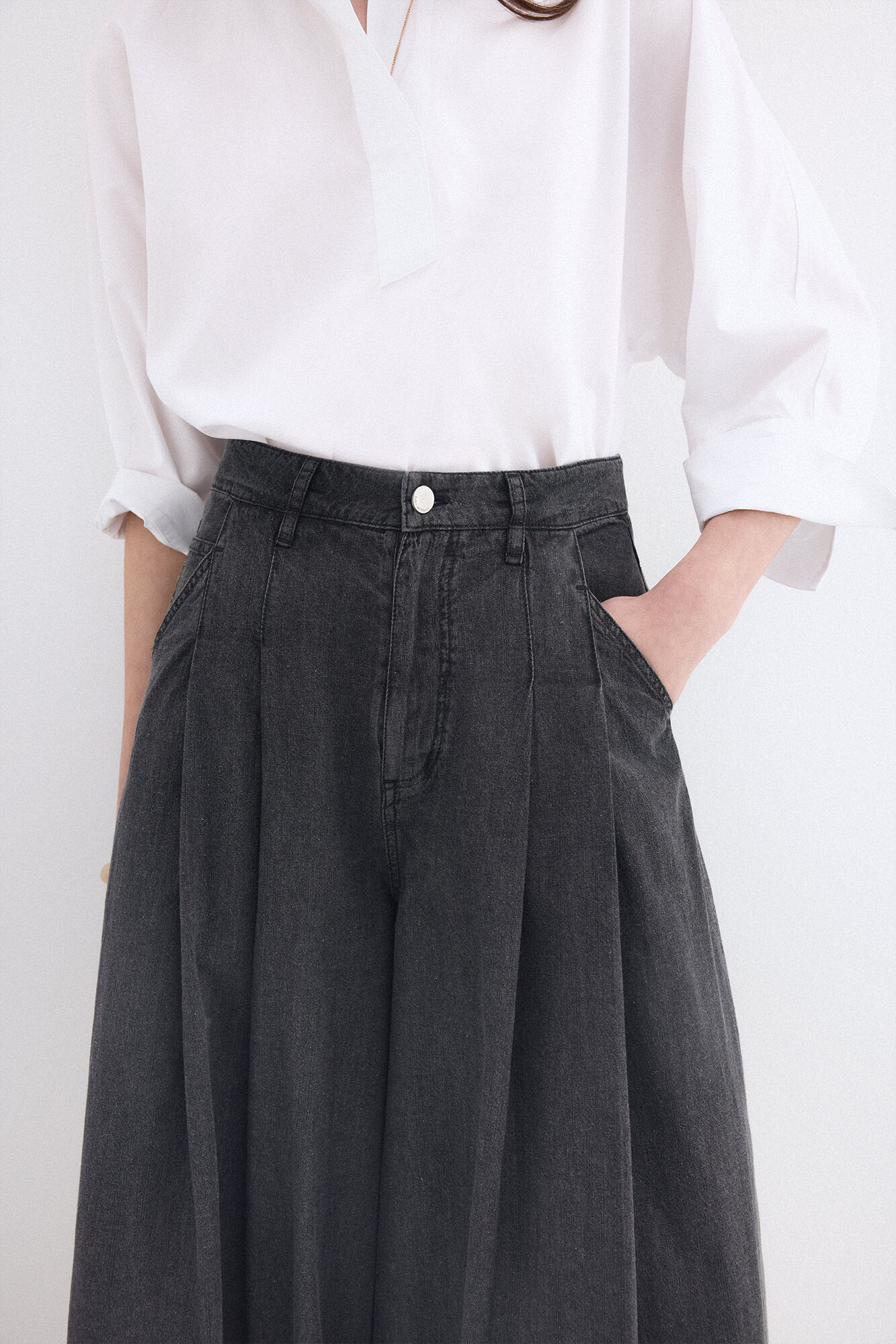 Pedro del Hierro Denim skort Grey