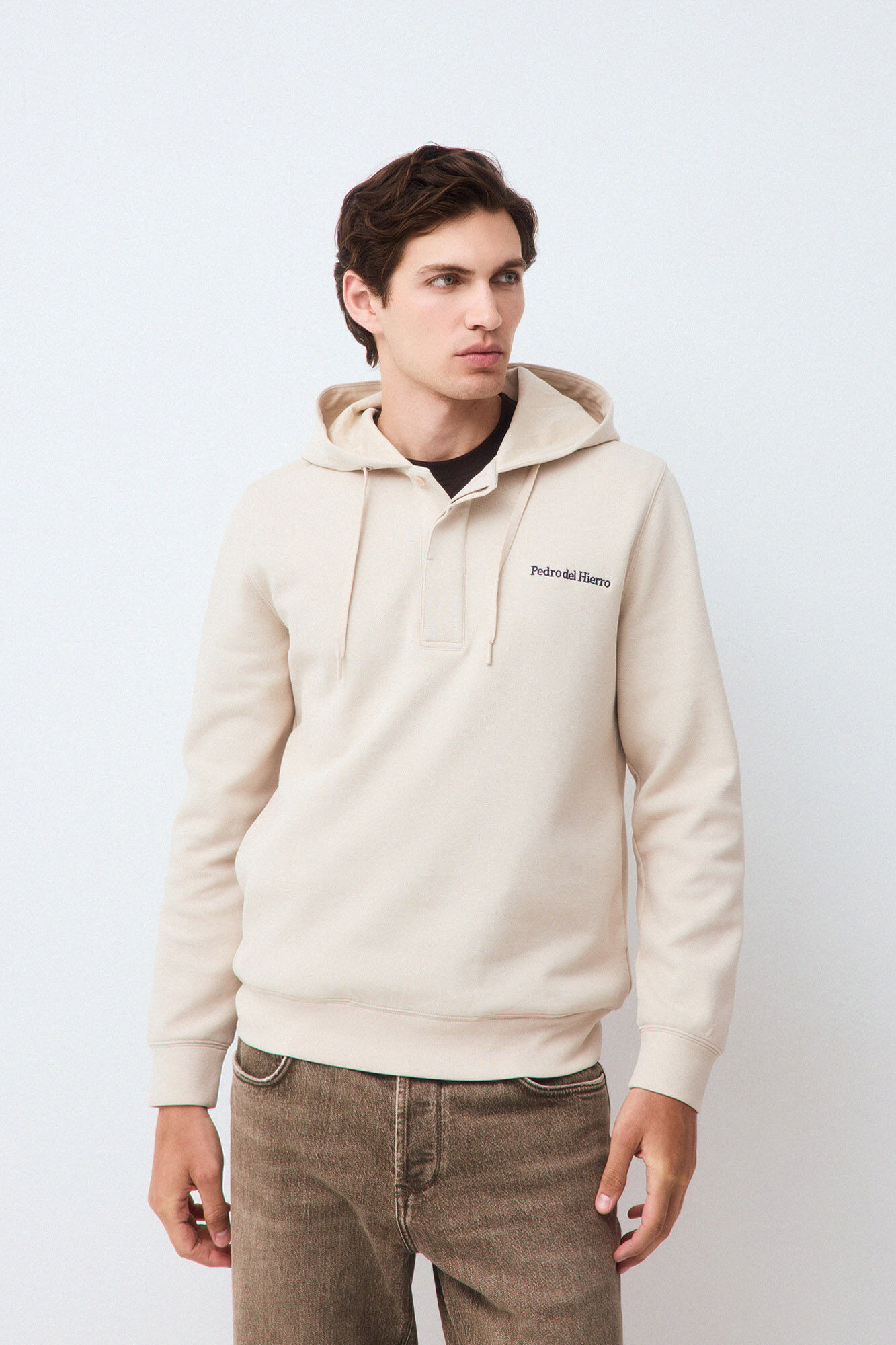 Pedro del Hierro Sudadera logo con capucha