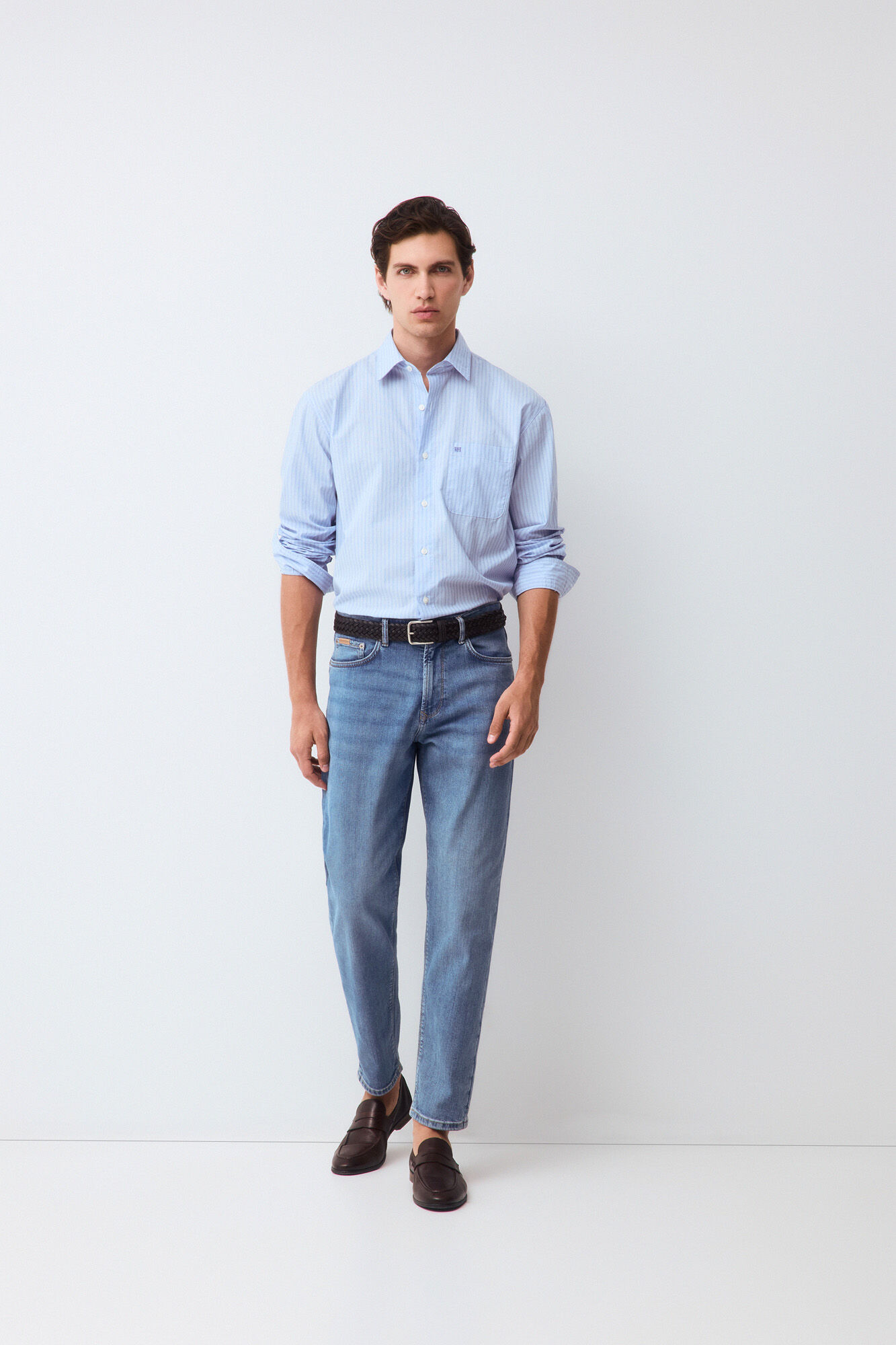 Pedro del Hierro Tapered fit jeans Blue