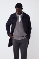 Pedro del Hierro Gabardina t&eacute;cnica Azul