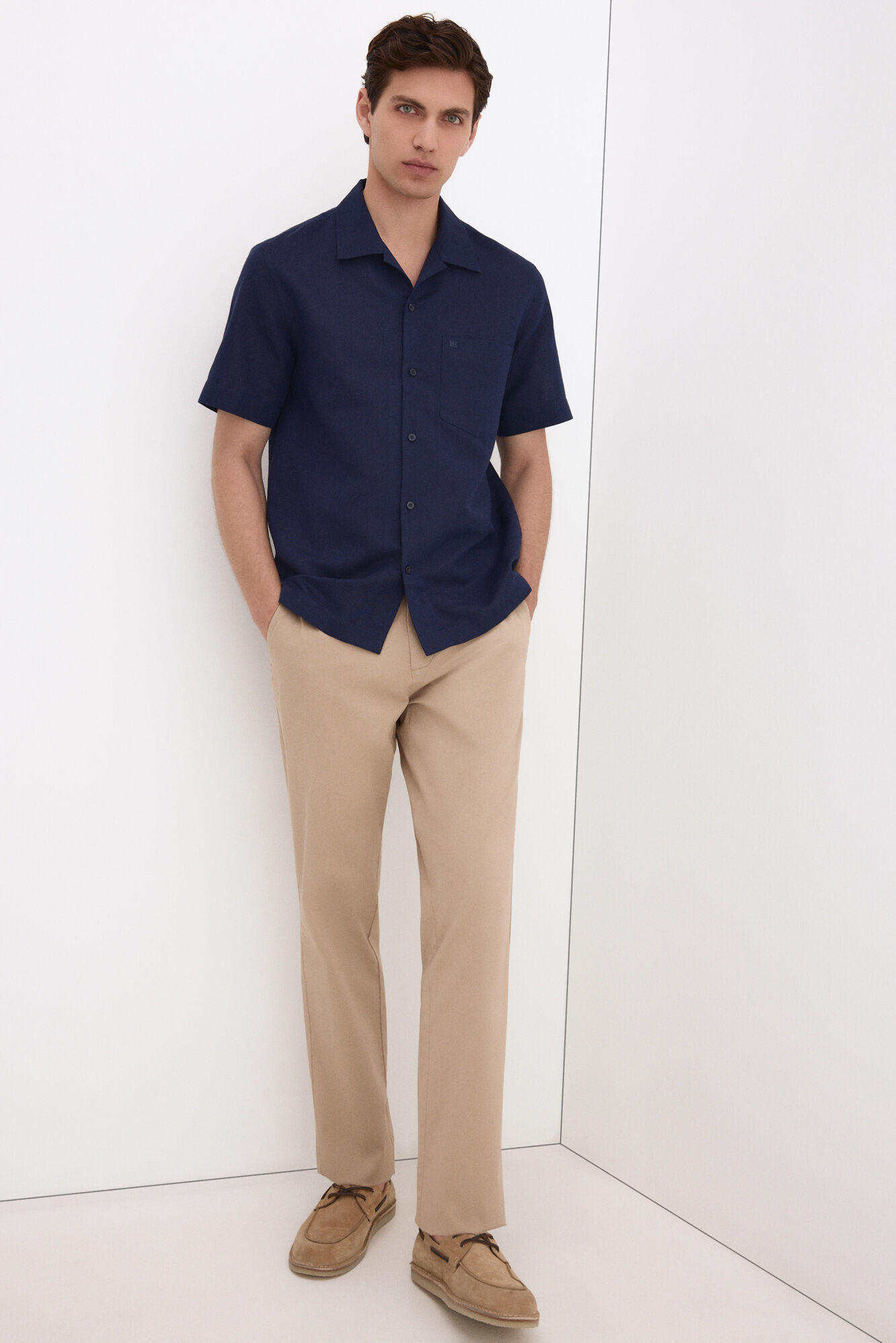 Pedro del Hierro Linen cotton short sleeve shirt
