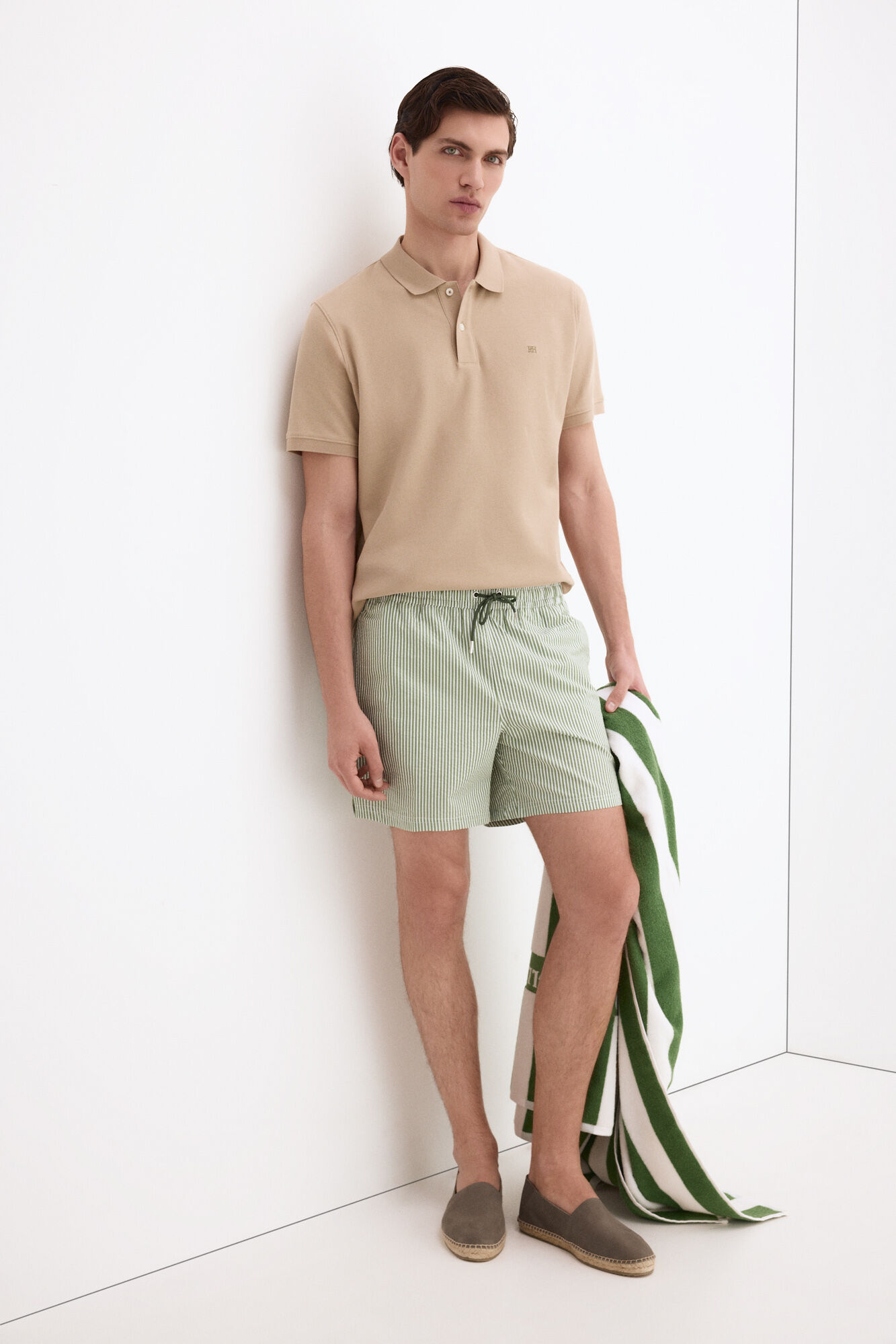Pedro del Hierro Structured fabric swimwear