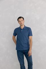Pedro del Hierro Basic piqu&eacute; polo shirt Blue