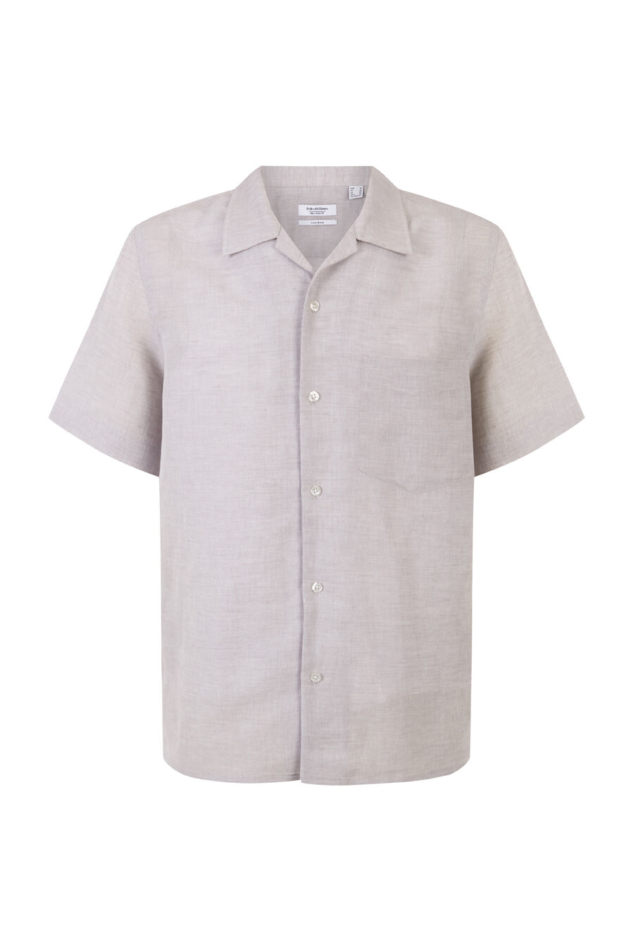 Pedro del Hierro Linen cotton short sleeve shirt Grey