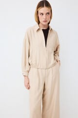 Pedro del Hierro Bomber de riscas Ecru