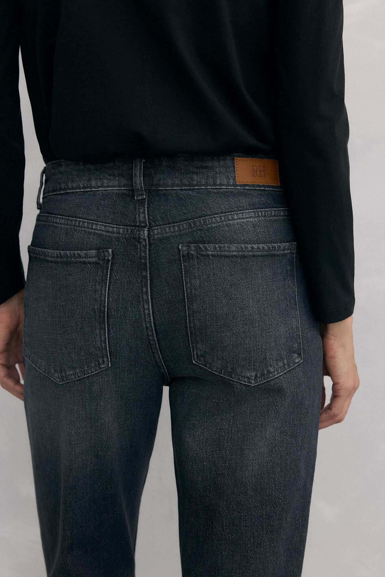 Pedro del Hierro Jeans straight basic Grey