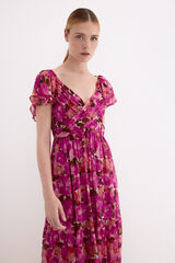 Pedro del Hierro Vestido comprido estampado floral Rosa