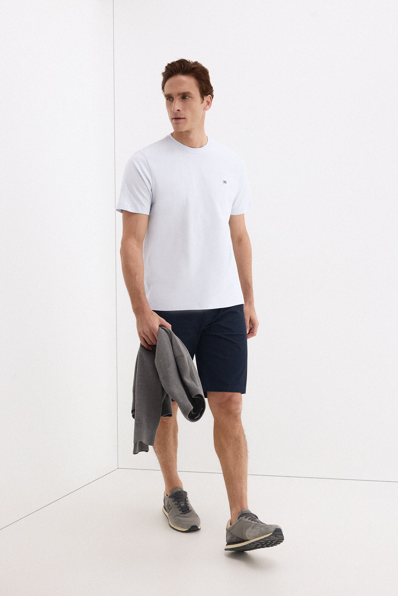 Pedro del Hierro Basic T-shirt Blue