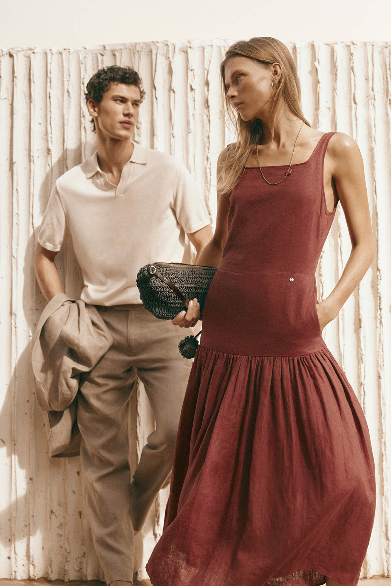 Pedro del Hierro Linen midi dress