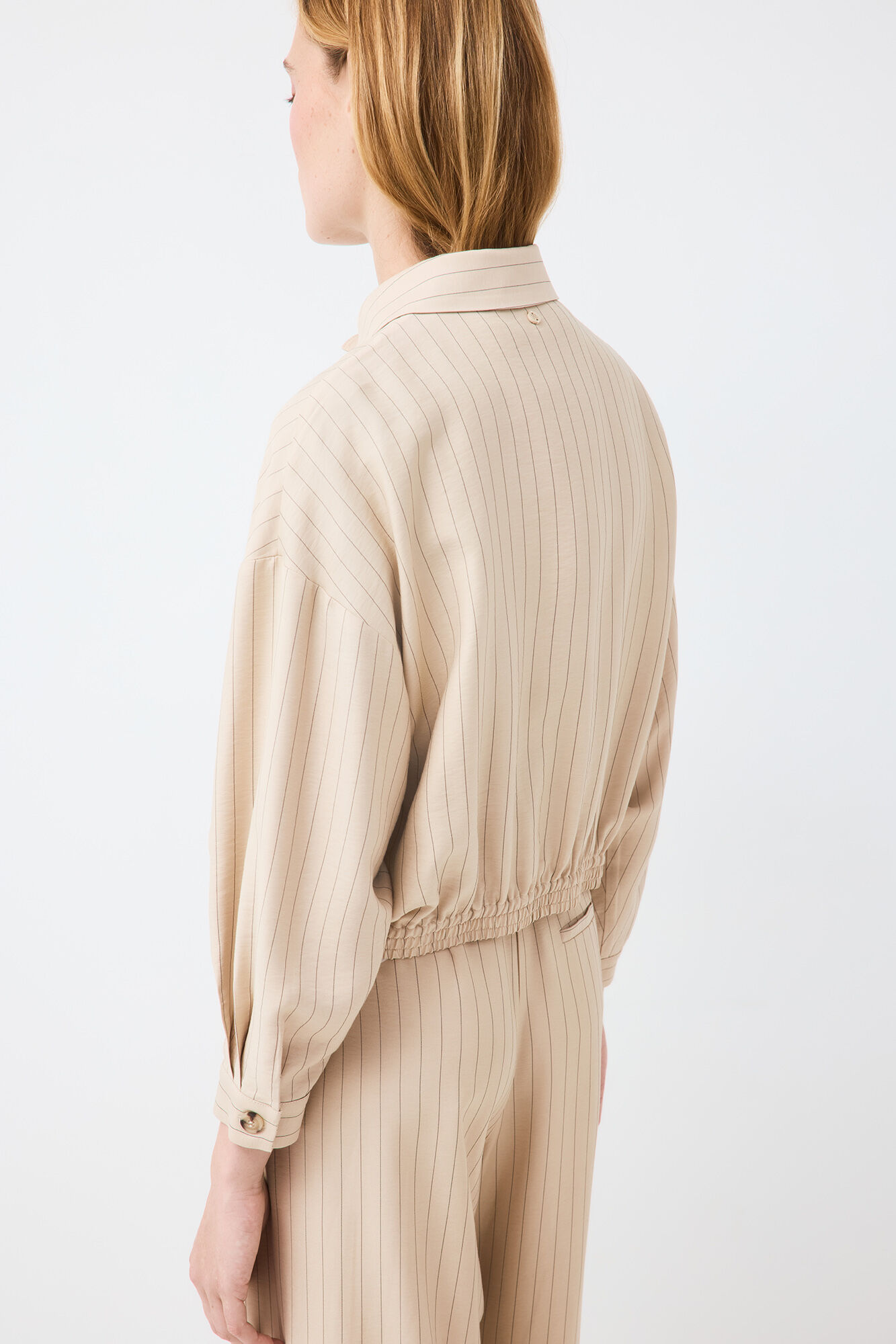 Pedro del Hierro Bomber de riscas Ecru