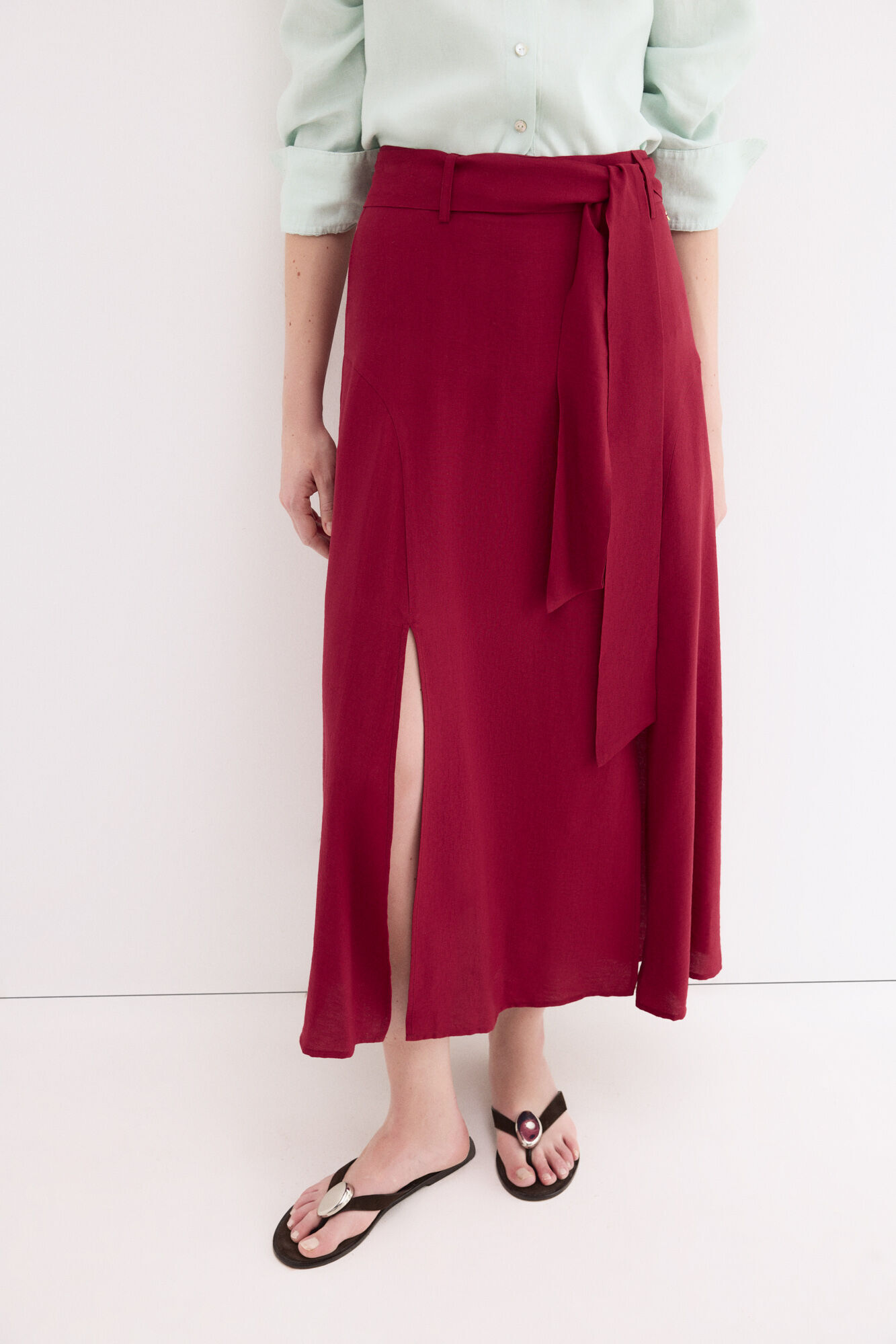 Pedro del Hierro Long slit skirt