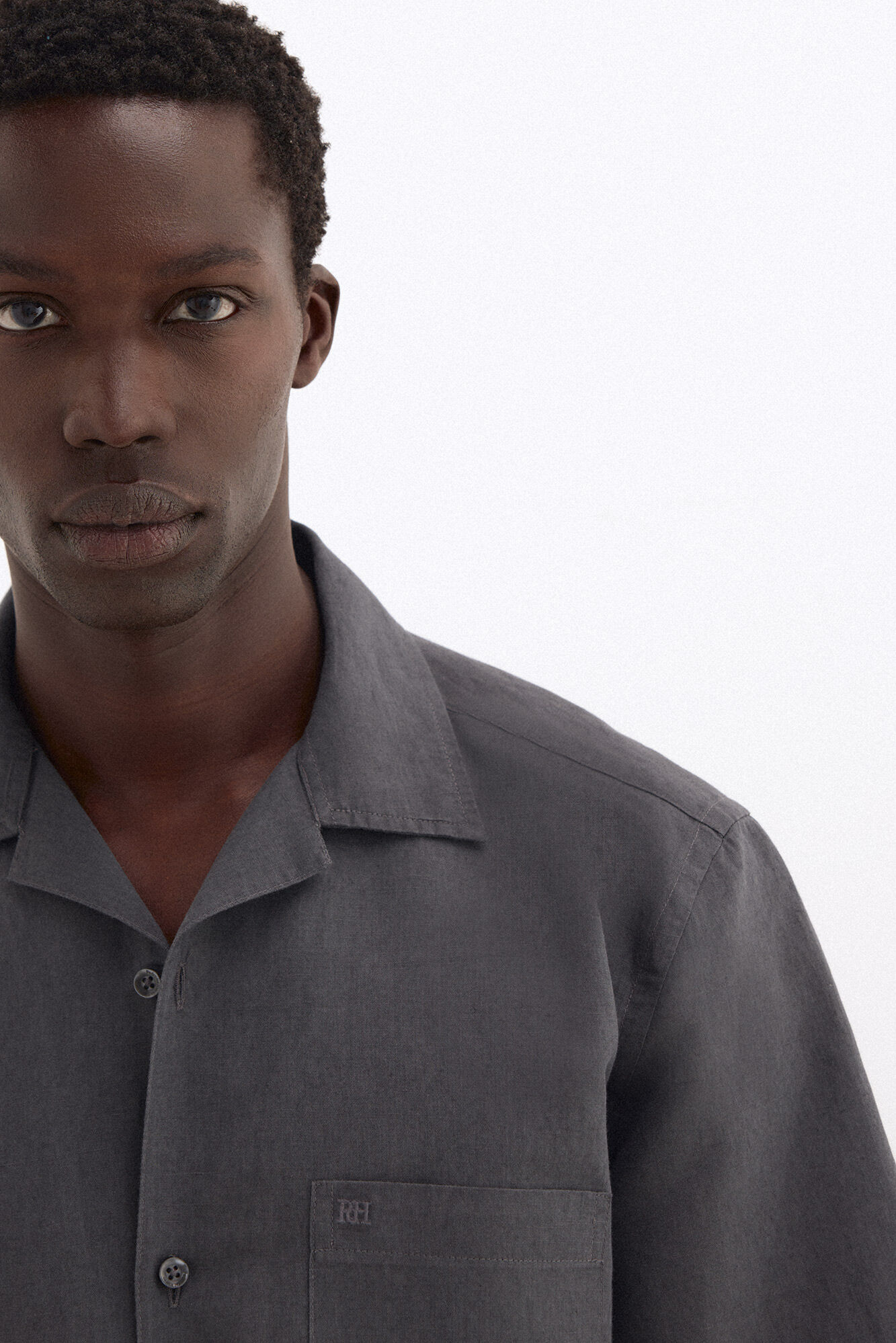 Pedro del Hierro Linen short sleeve Guayabera shirt