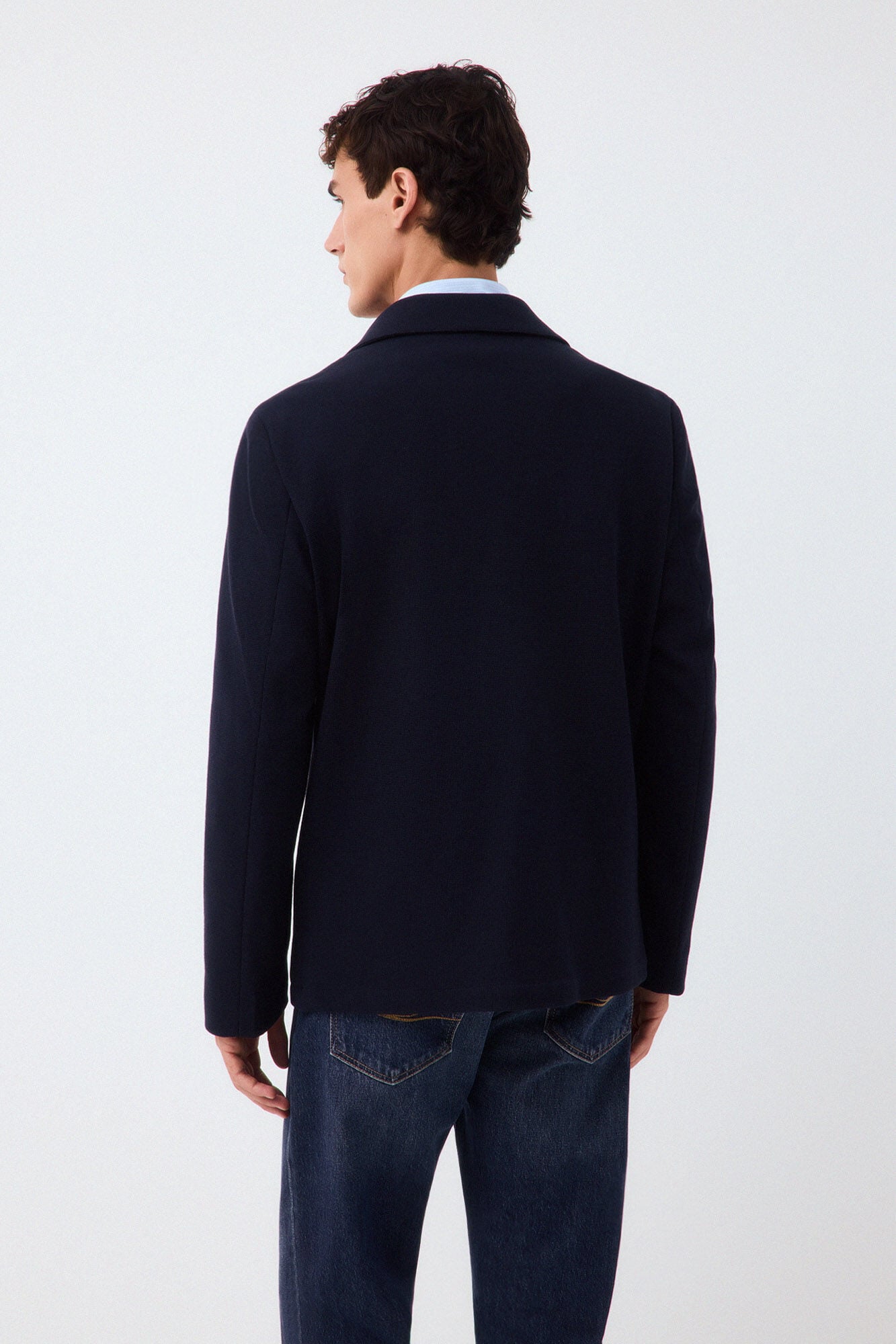 Pedro del Hierro Sobrecamisa de malha Azul