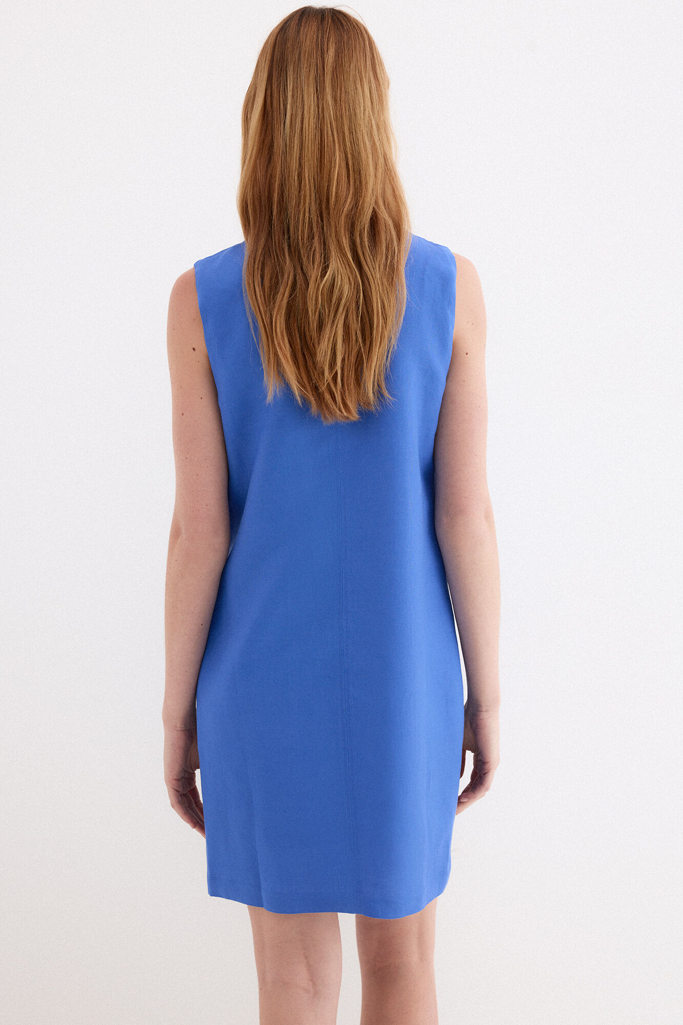 Pedro del Hierro Linen short tunic Blue
