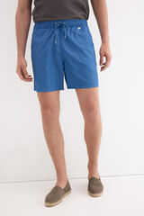 Pedro del Hierro Micro geometric print swimwear Blue