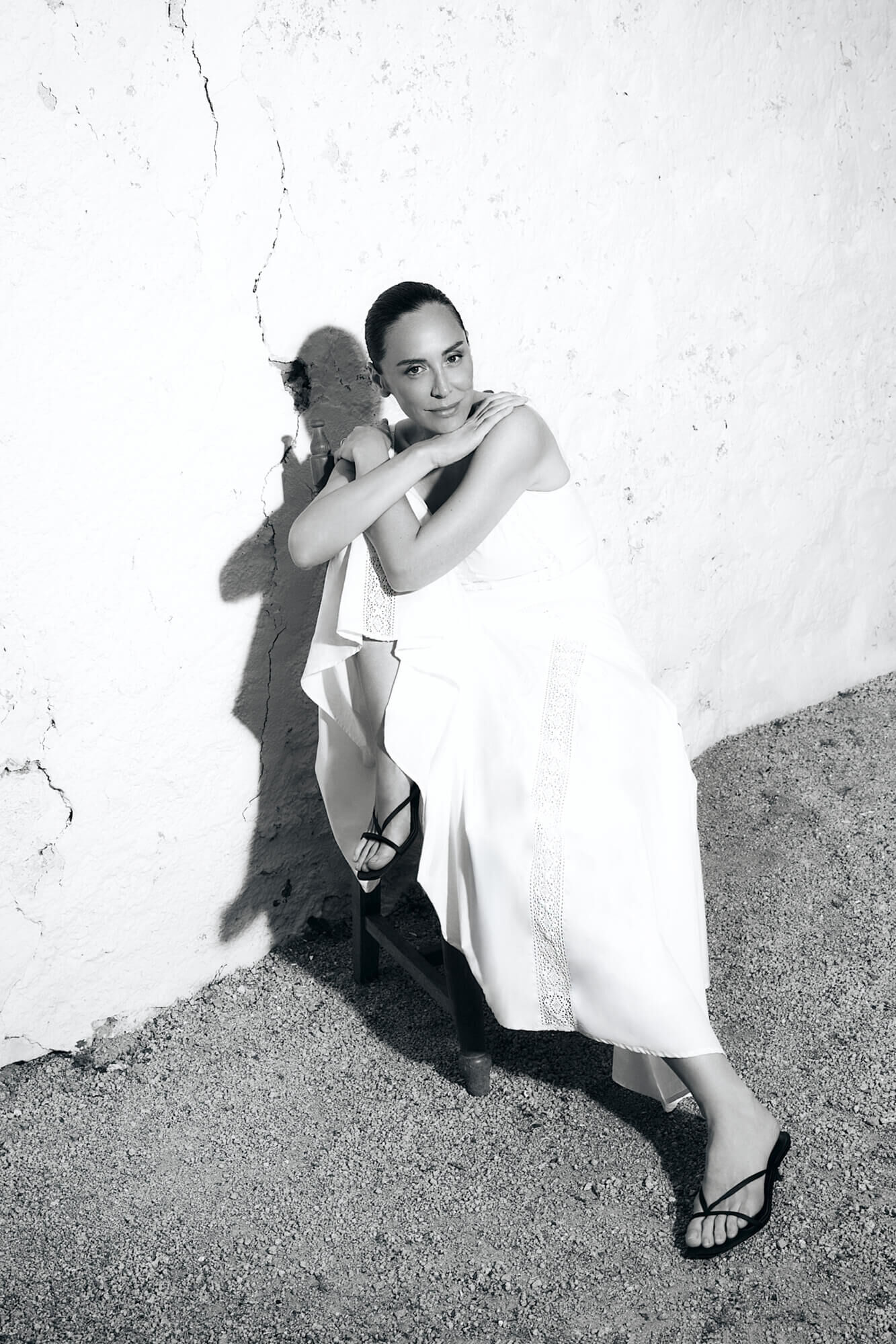 TFP by Tamara Falc&oacute; Embroidered straps dress