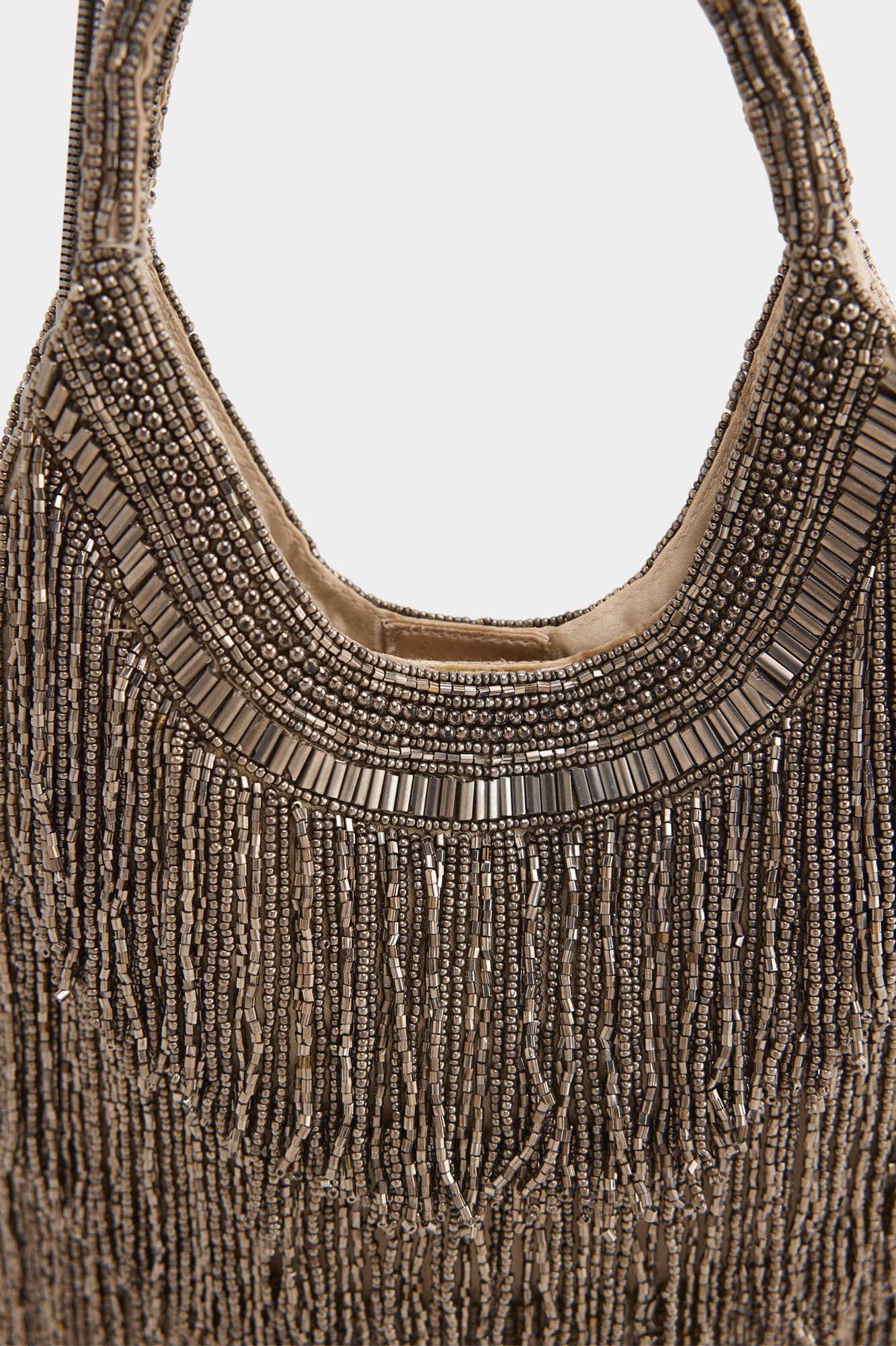 Pedro del Hierro Satin-finish party handbag Grey
